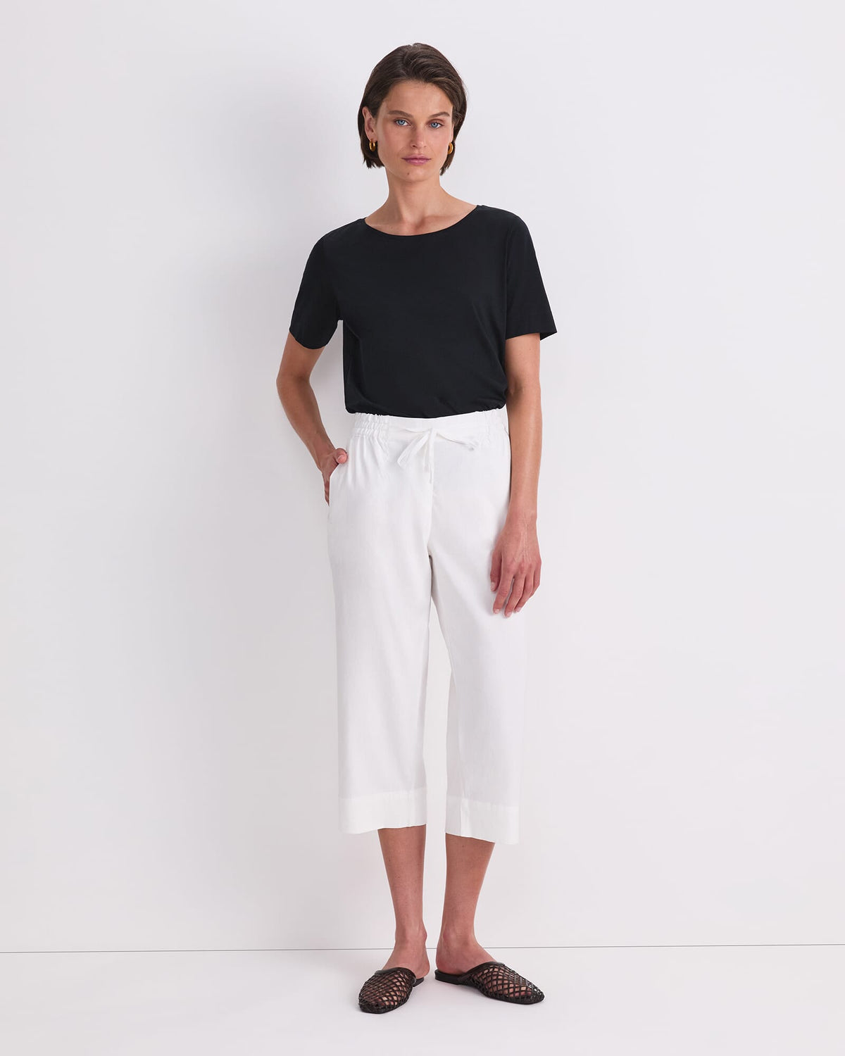 Rosa Crop Linen Pant
