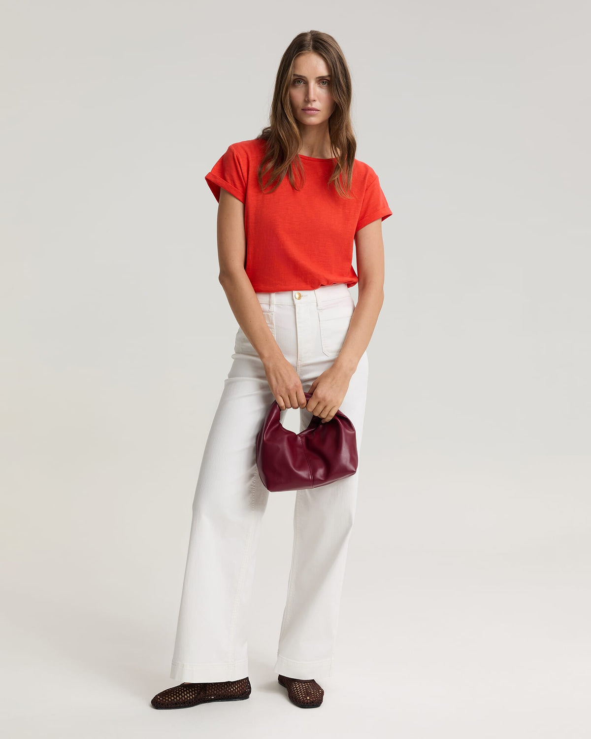 Alexa Slub Cotton Tee
