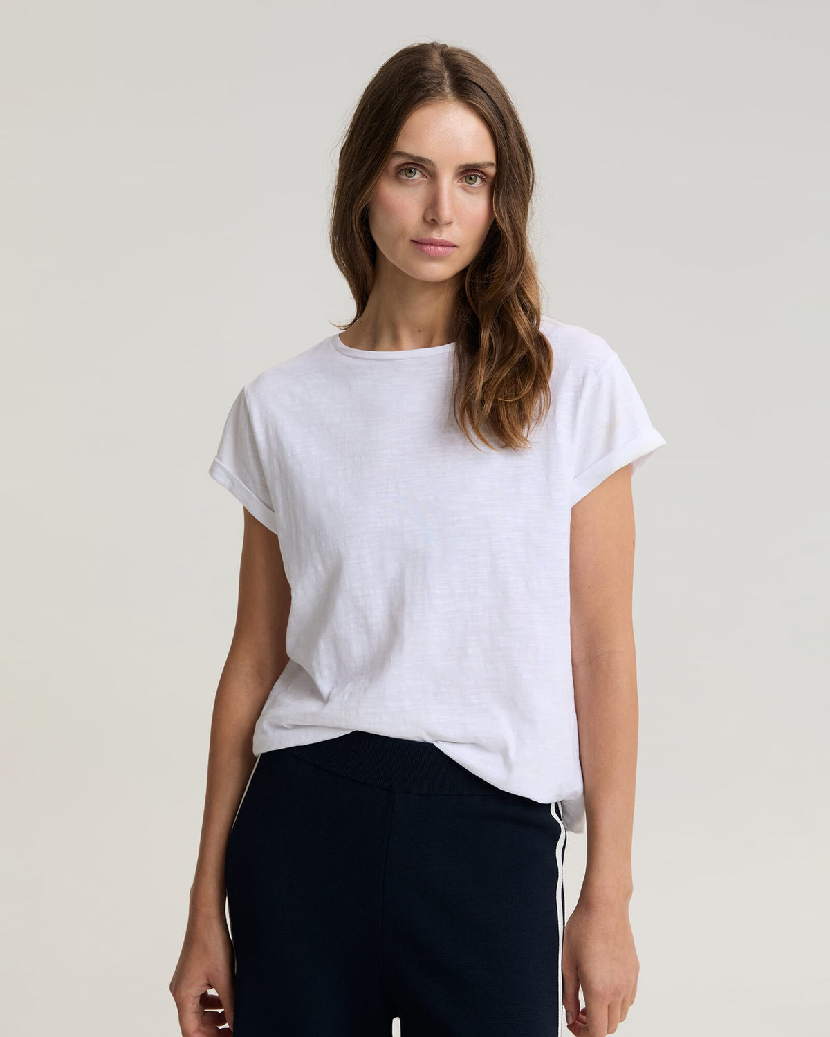 Alexa Slub Cotton Tee