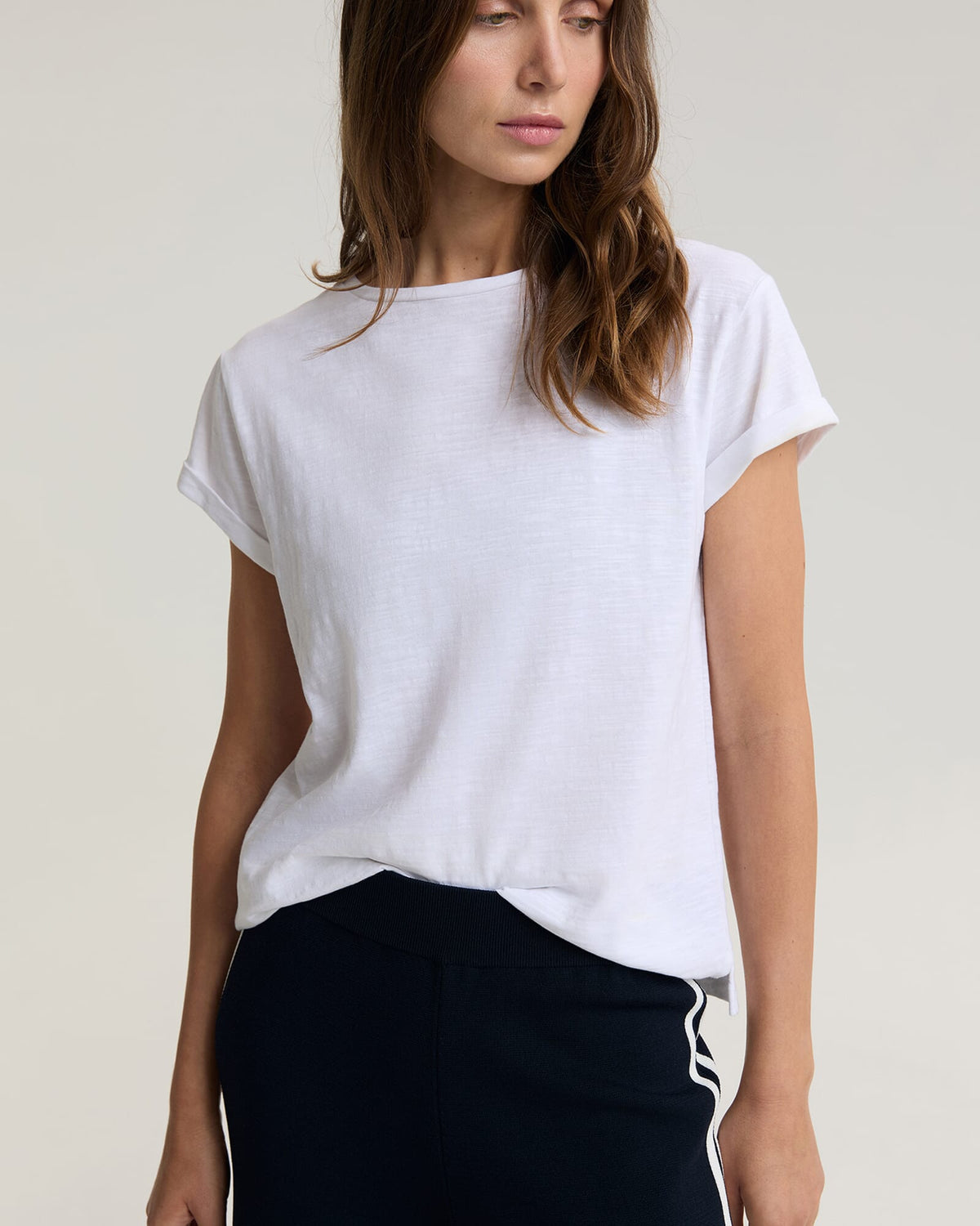 Alexa Slub Cotton Tee