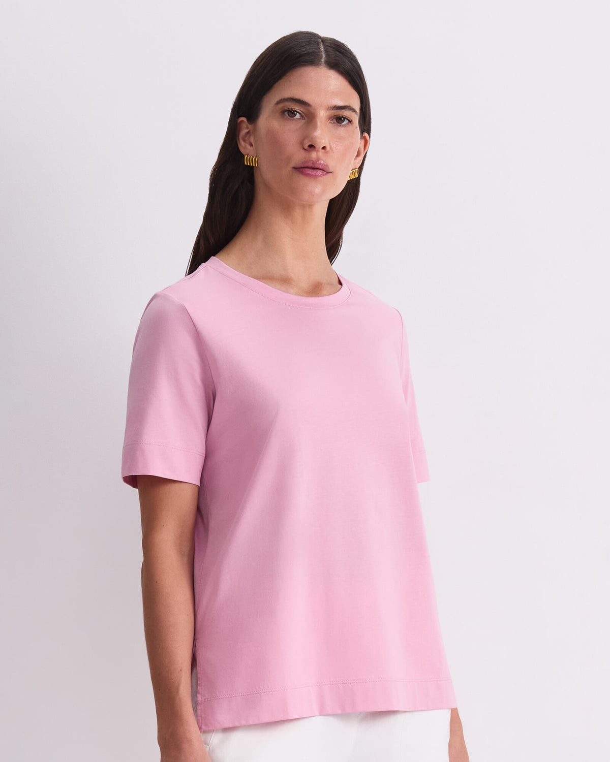 Mercerised Cotton Short Sleeve Tee