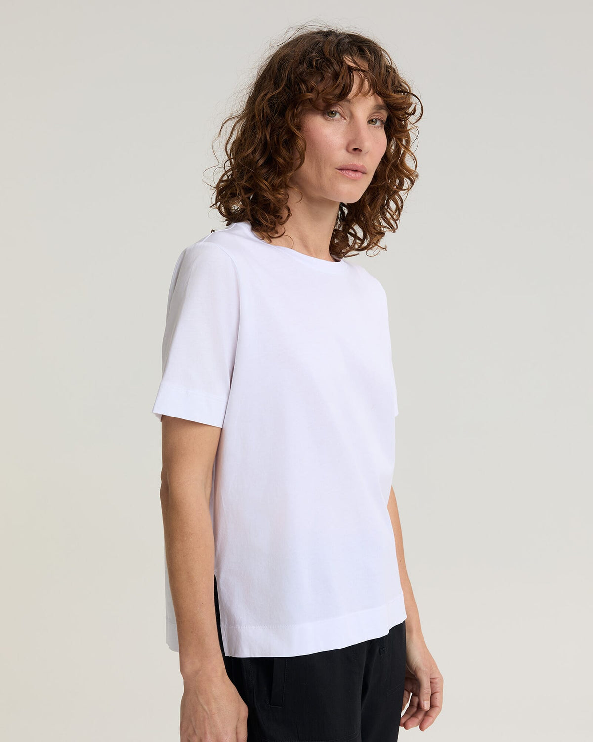 Mercerised Cotton Short Sleeve Tee