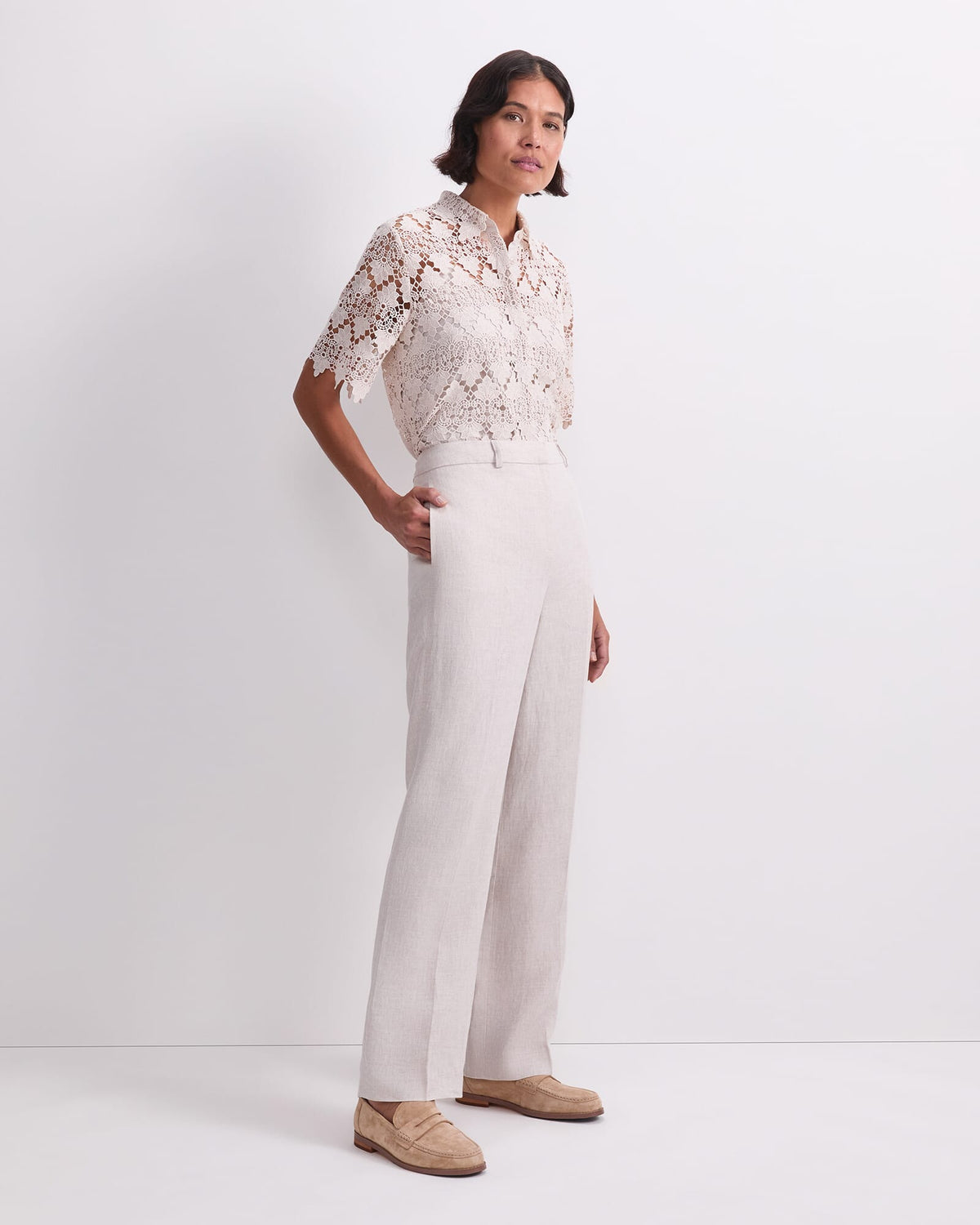 Freya Straight Linen Pant
