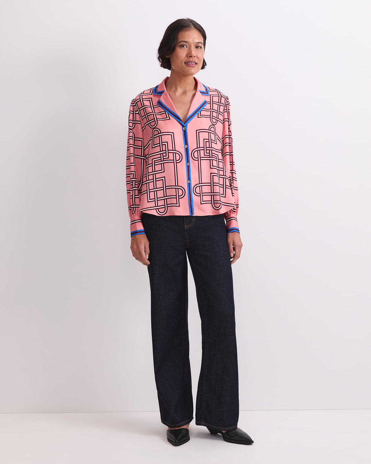 Rhodes Print Blouse