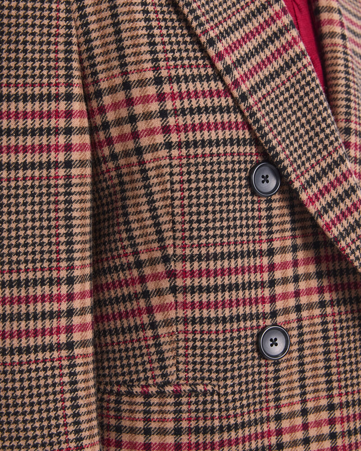 Gia Double Breasted Check Coat
