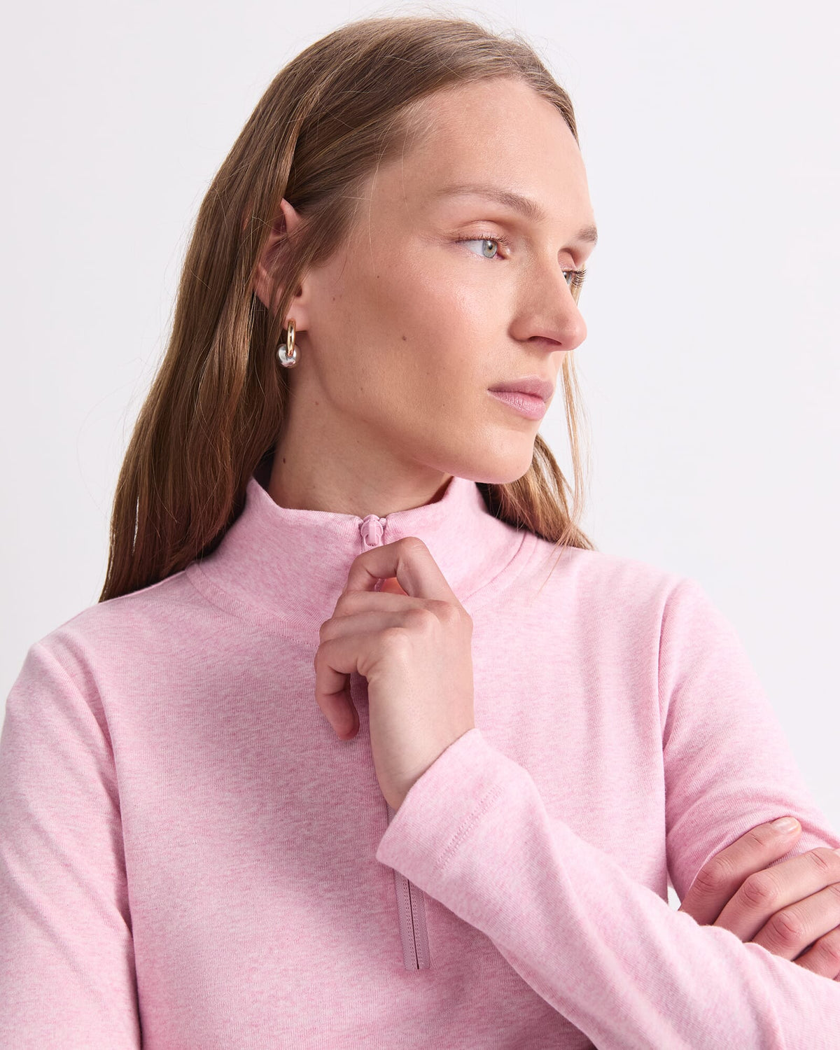 Lucy Zip Funnel Neck