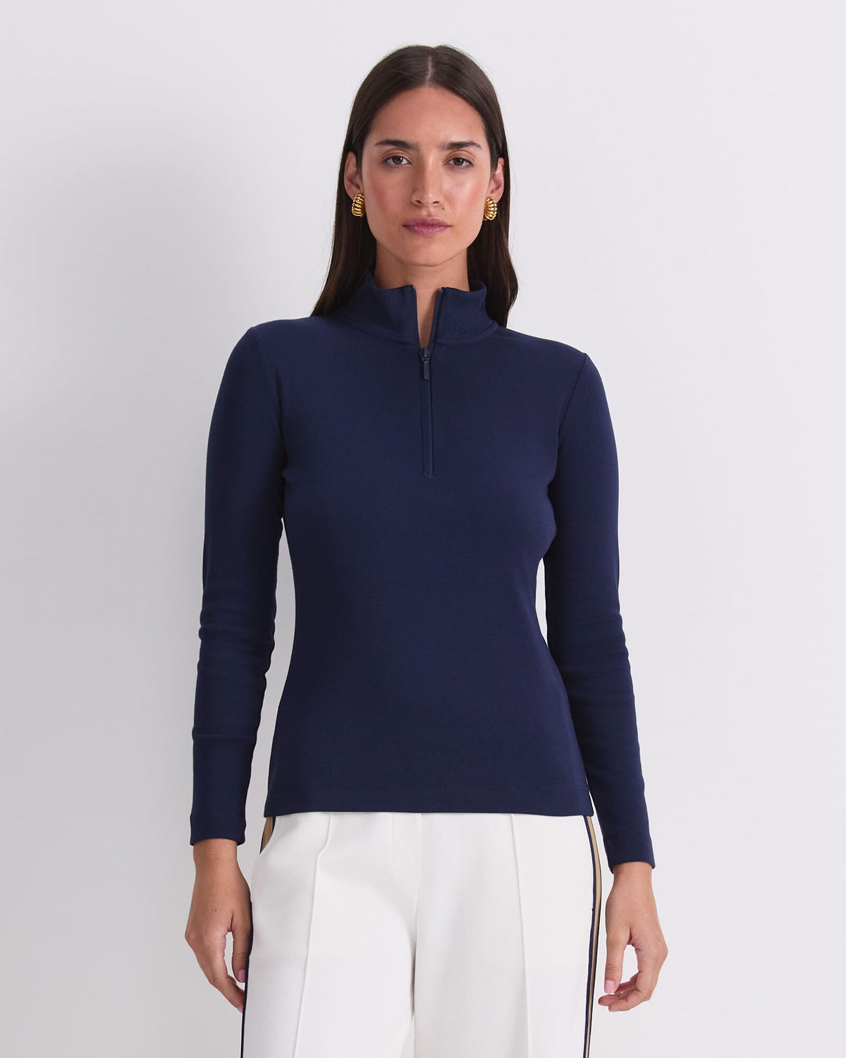 Lucy Zip Funnel Neck