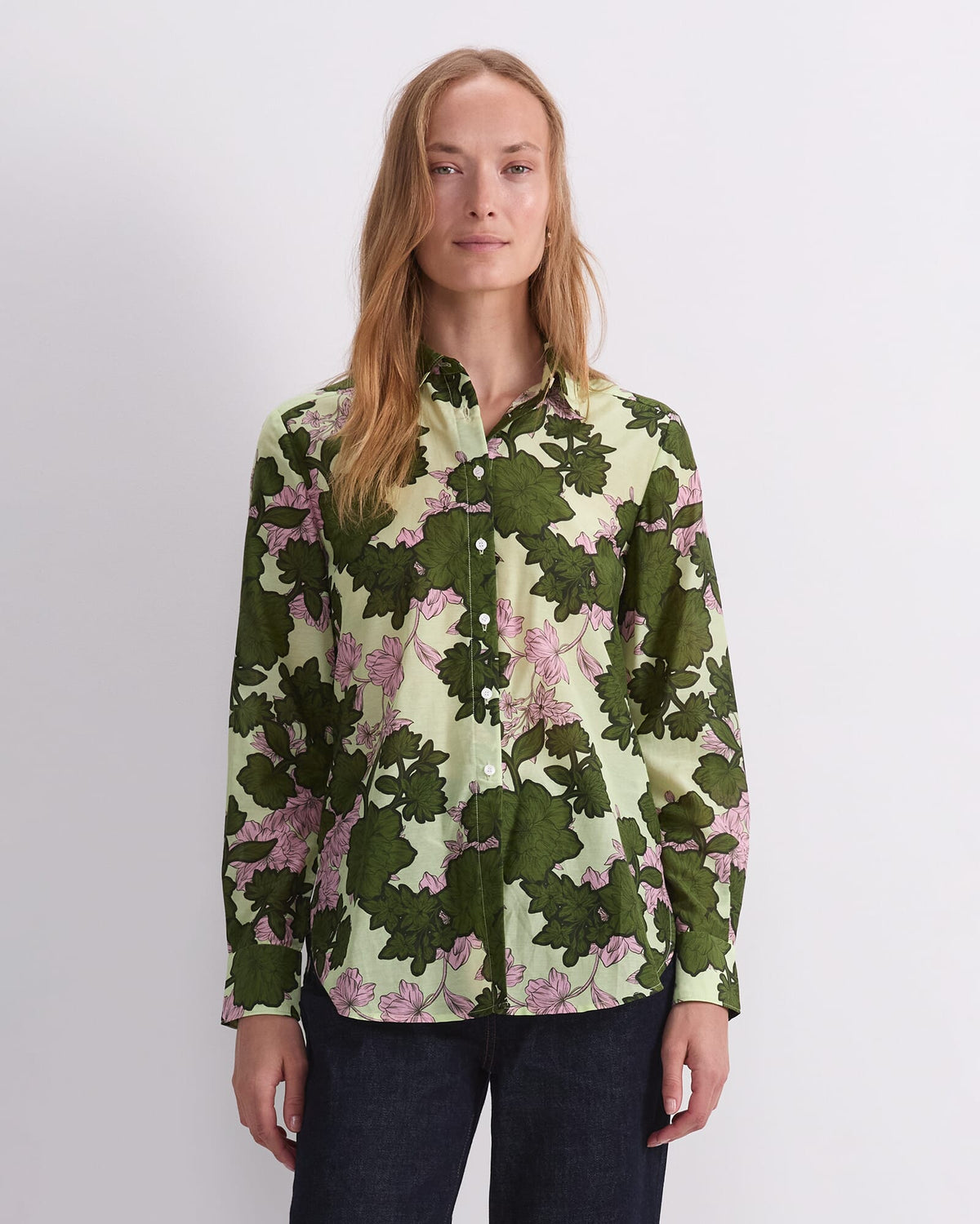 Fleur Cotton Silk Shirt