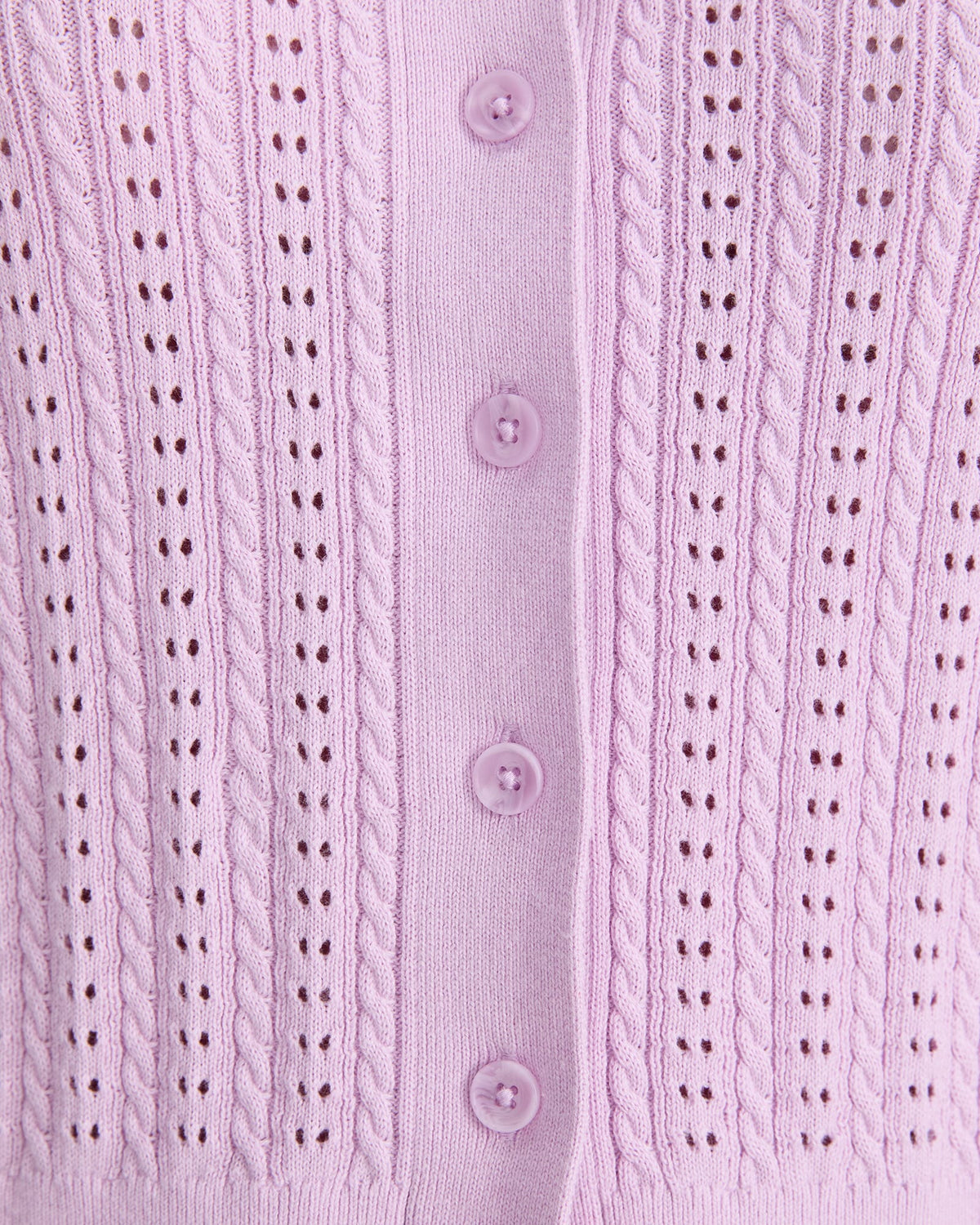 Elka Cable Pointelle Cardigan