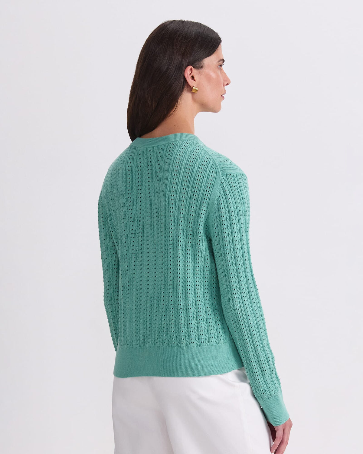Elka Cable Pointelle Cardigan