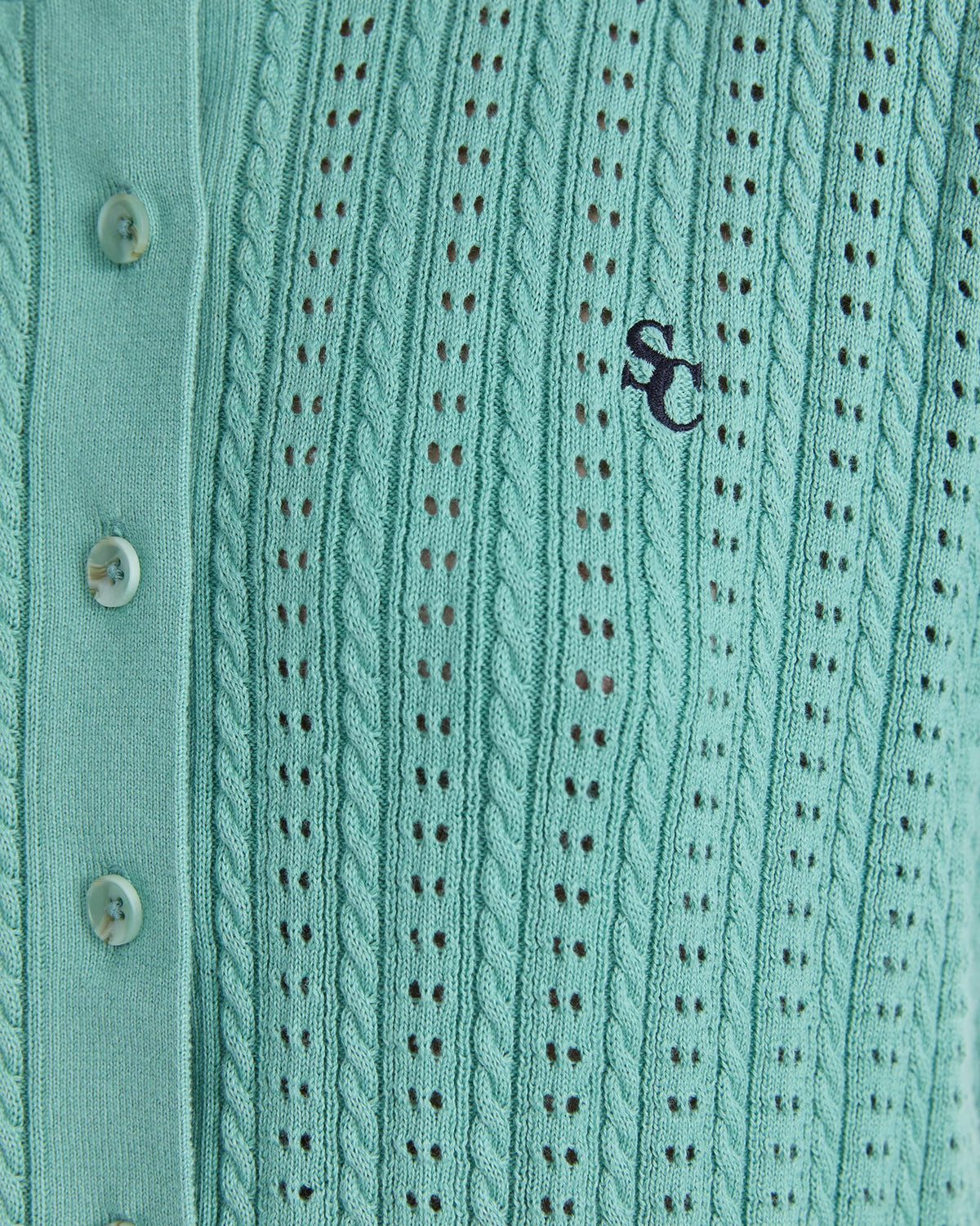Elka Cable Pointelle Cardigan