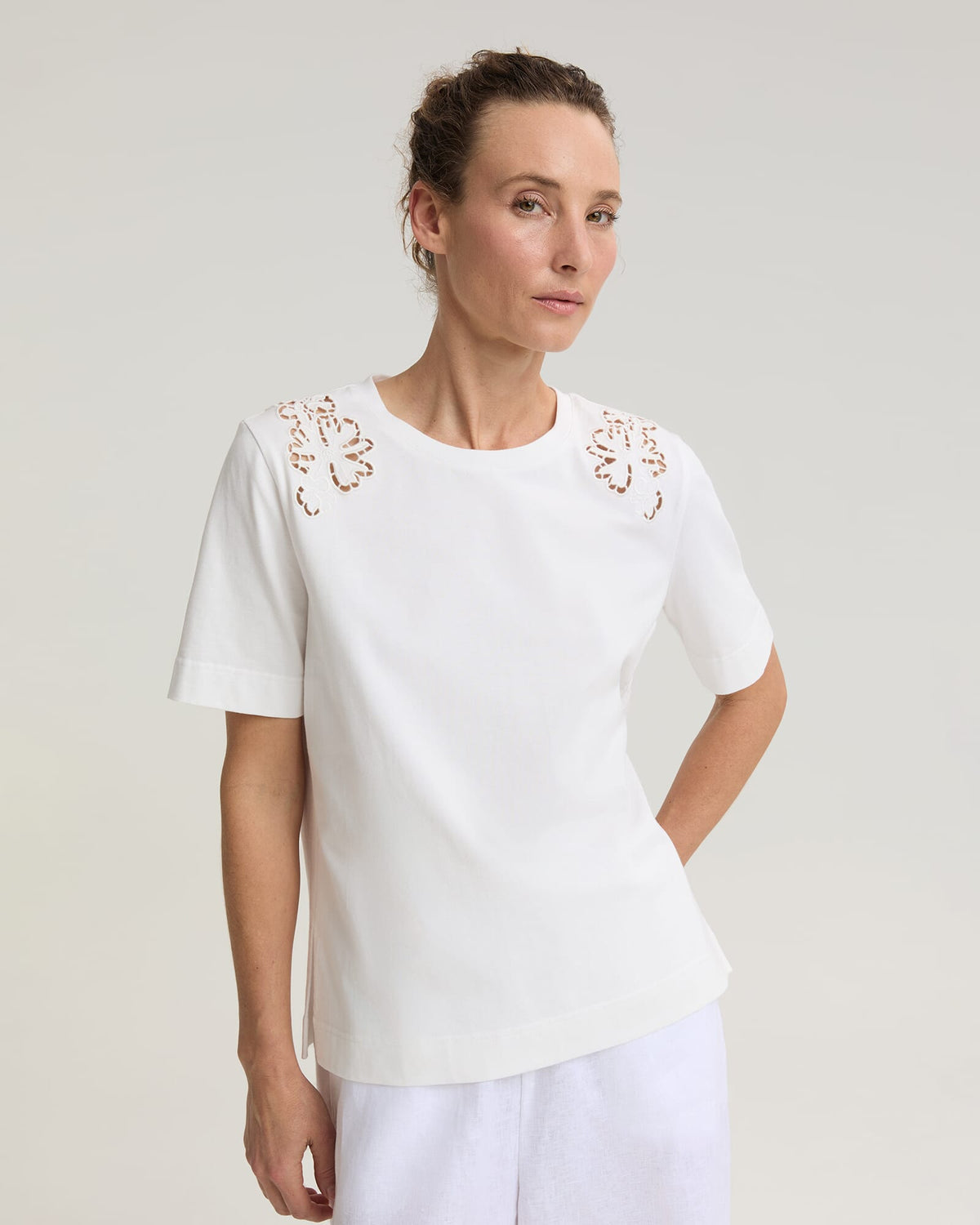Paloma Cotton Broderie Tee