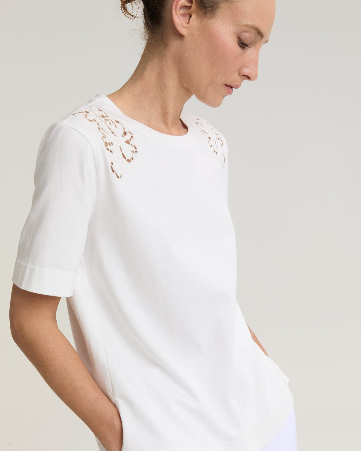 Paloma Cotton Broderie Tee
