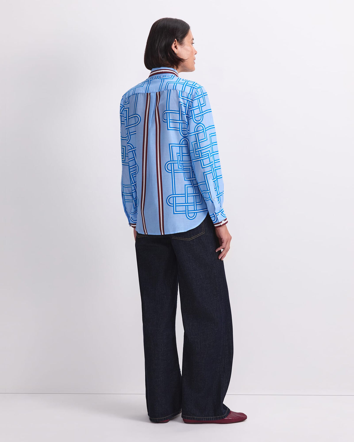 Rhodes Long Sleeve Cotton Silk Shirt