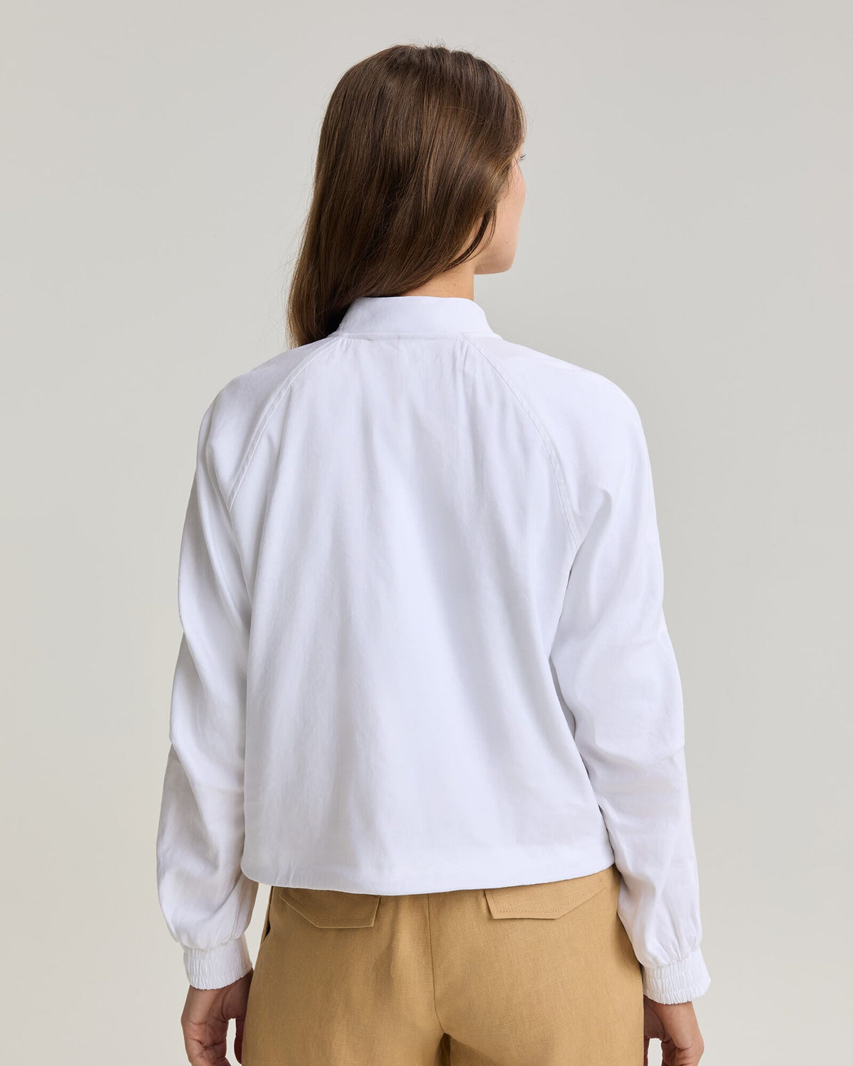 Rosa Linen Bomber Jacket