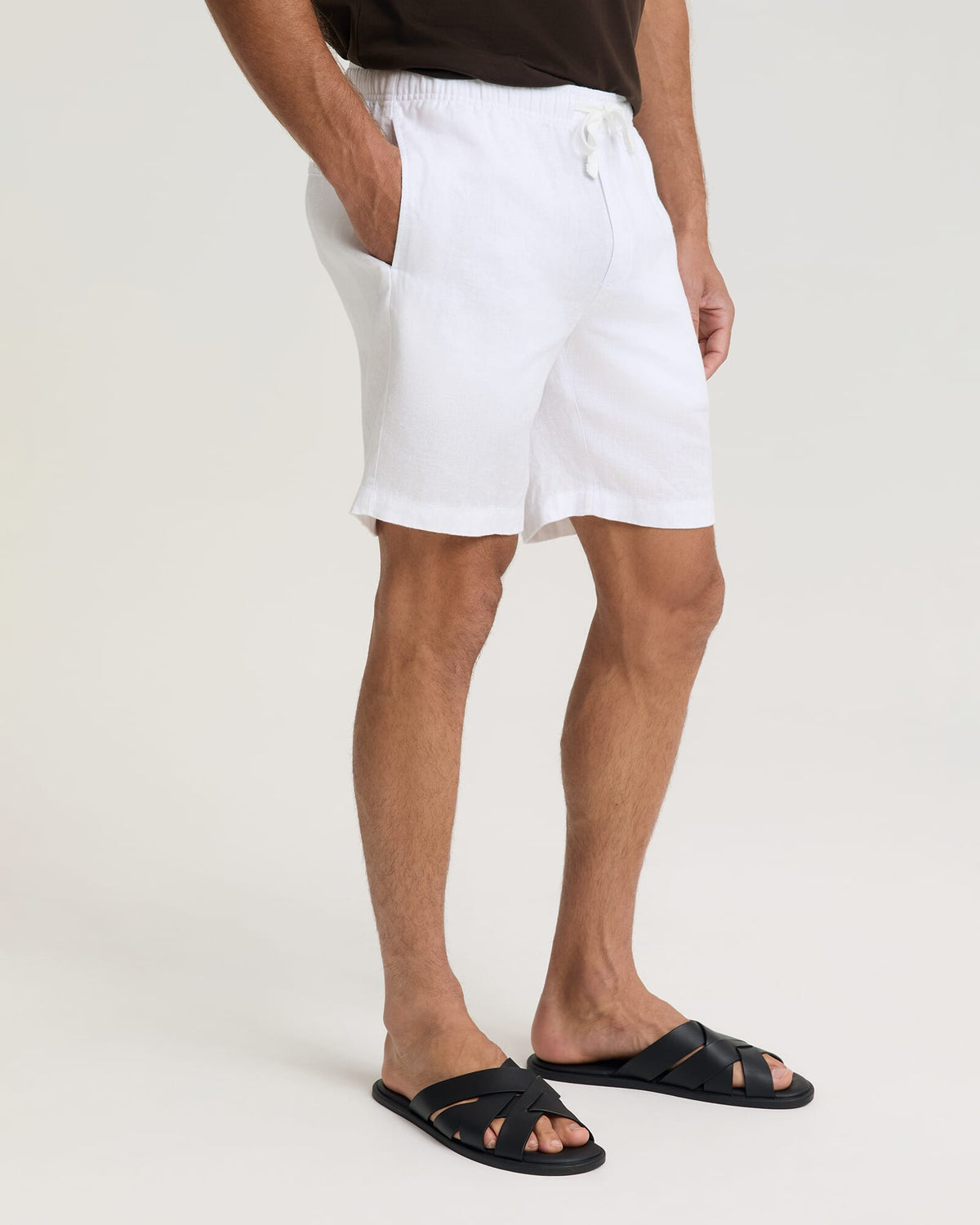 Caffery Yarn-Dyed Linen Short