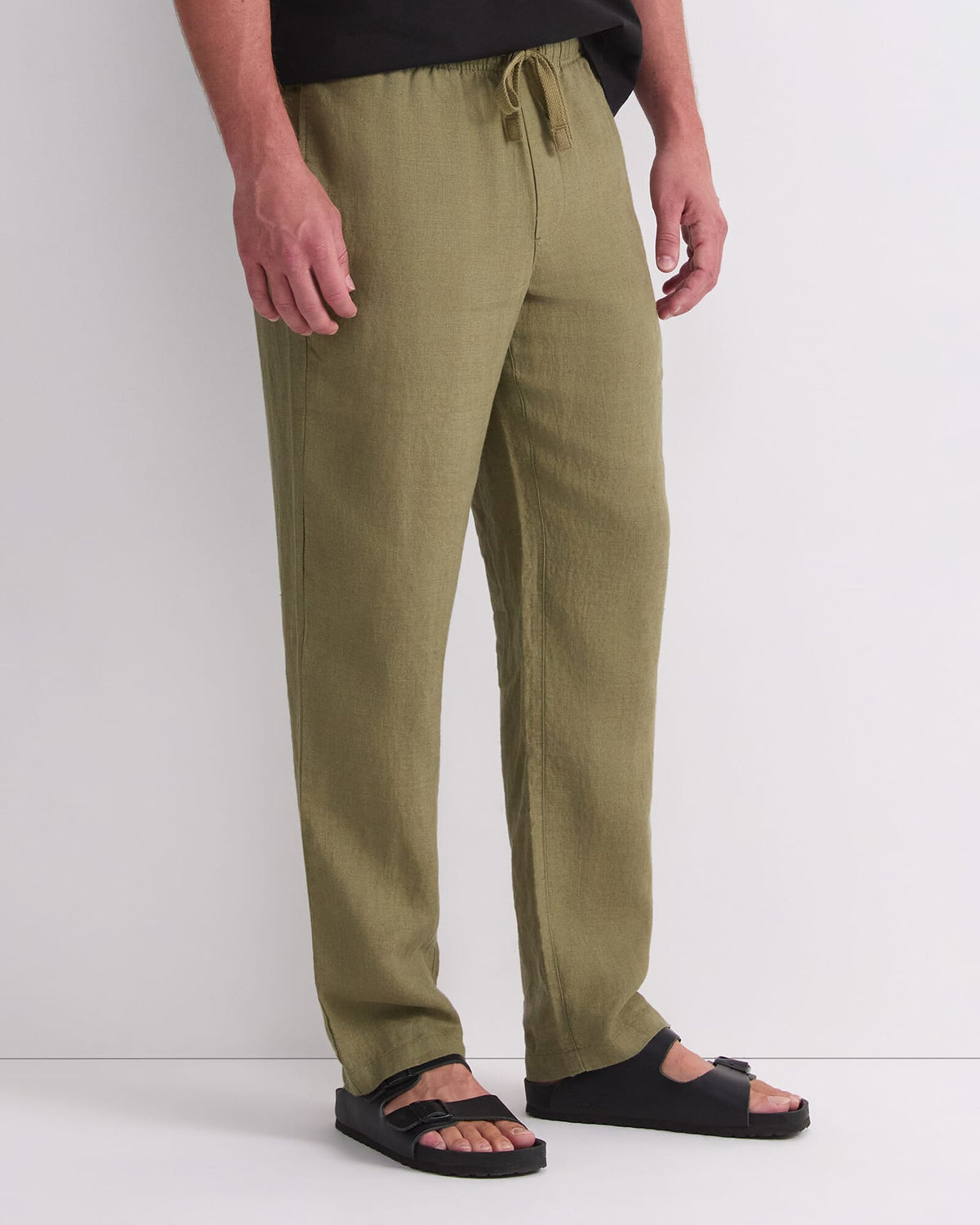 Caffery Yarn-Dyed Linen Pant