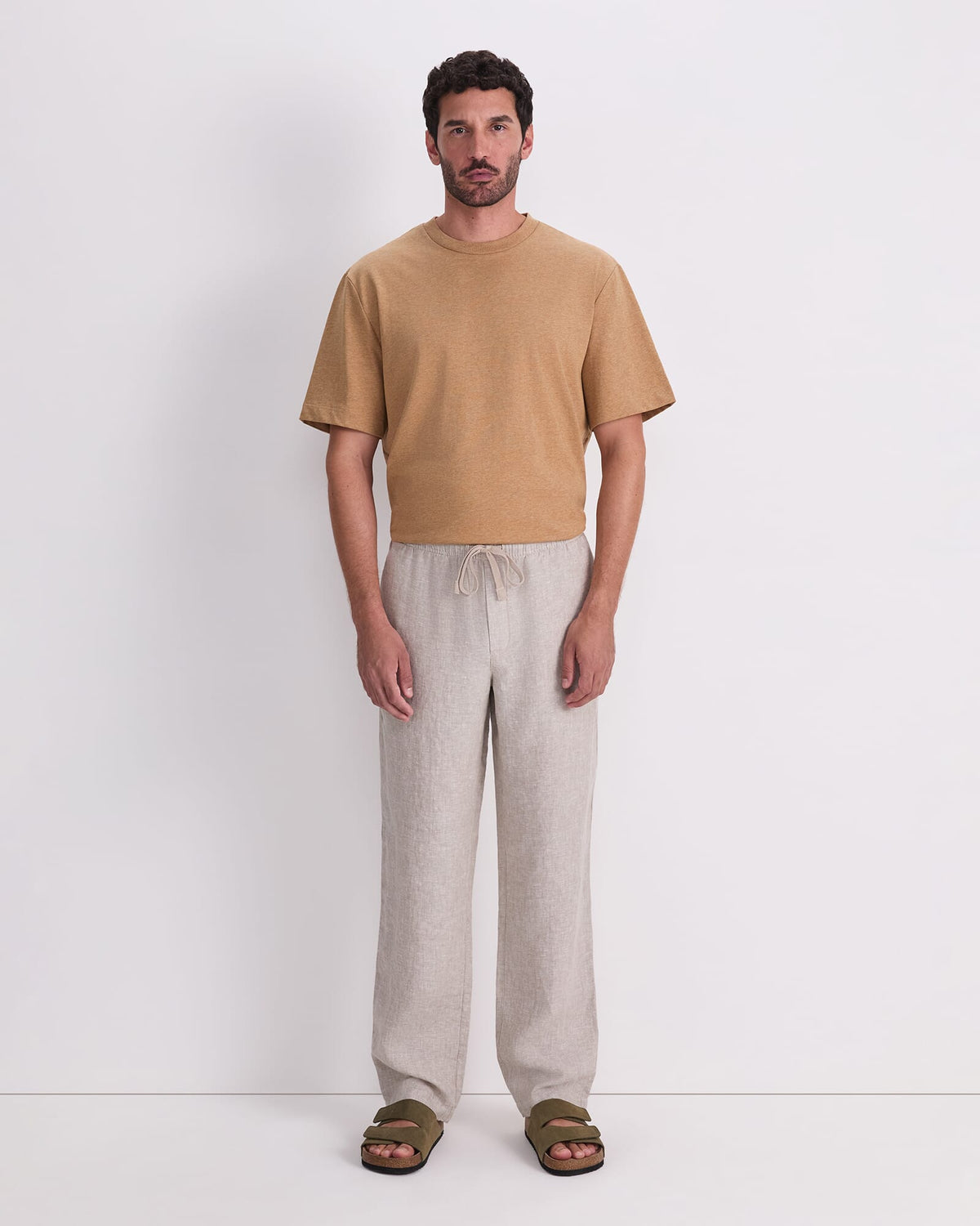 Caffery Yarn-Dyed Linen Pant