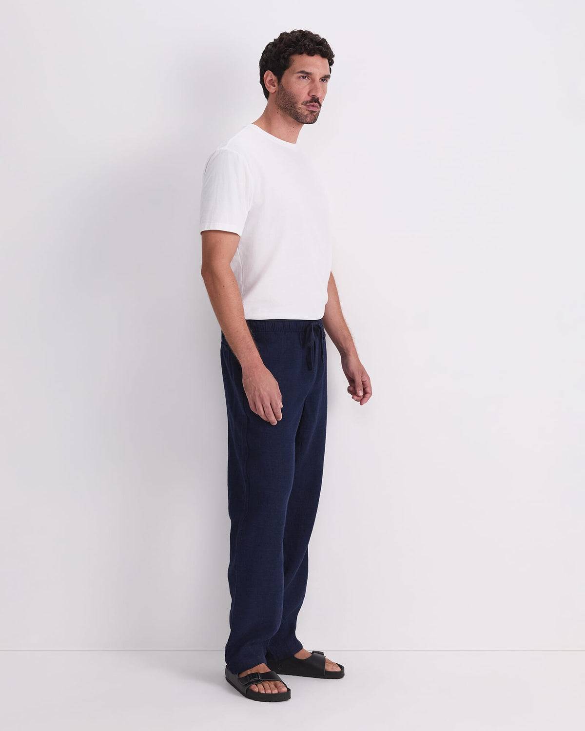 Caffery Yarn-Dyed Linen Pant