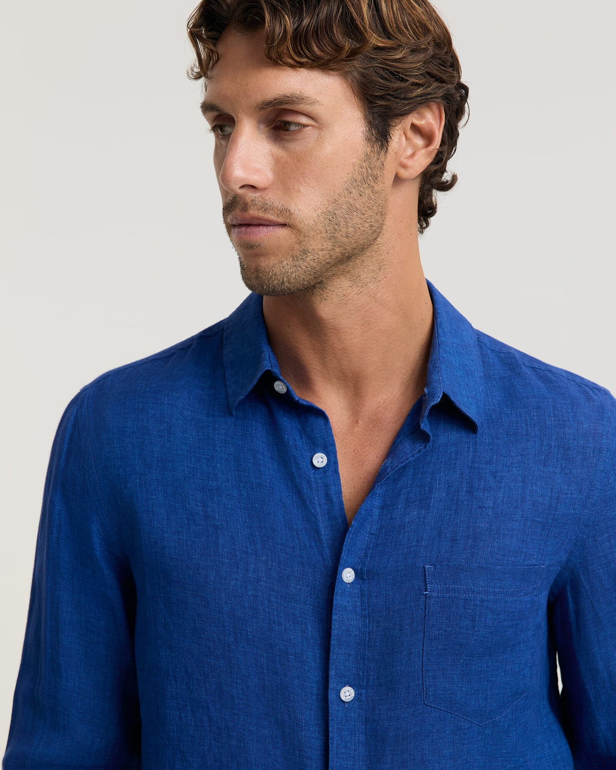 Linen Long Sleeve Delave Shirt
