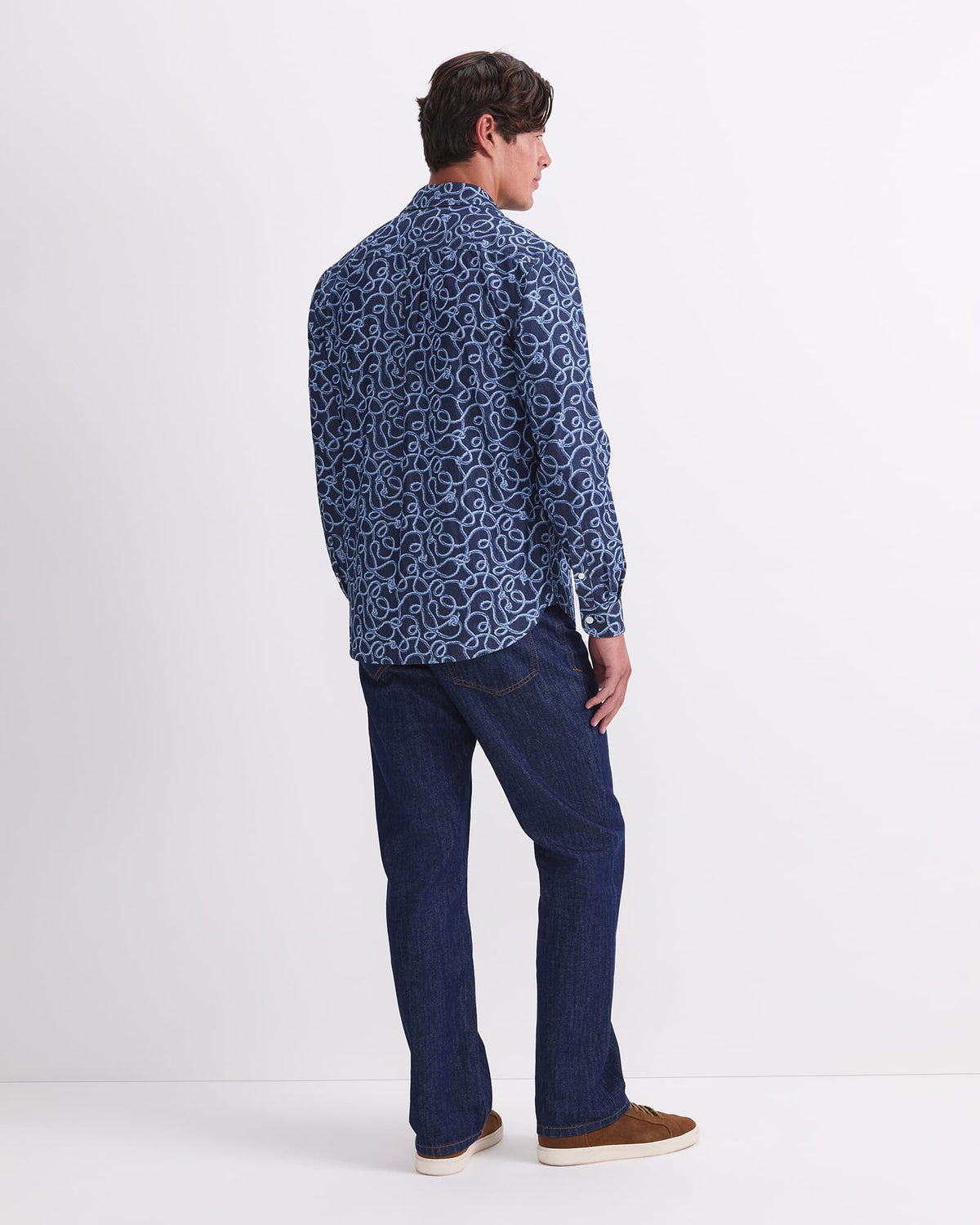 Rope Long Sleeve Print Shirt