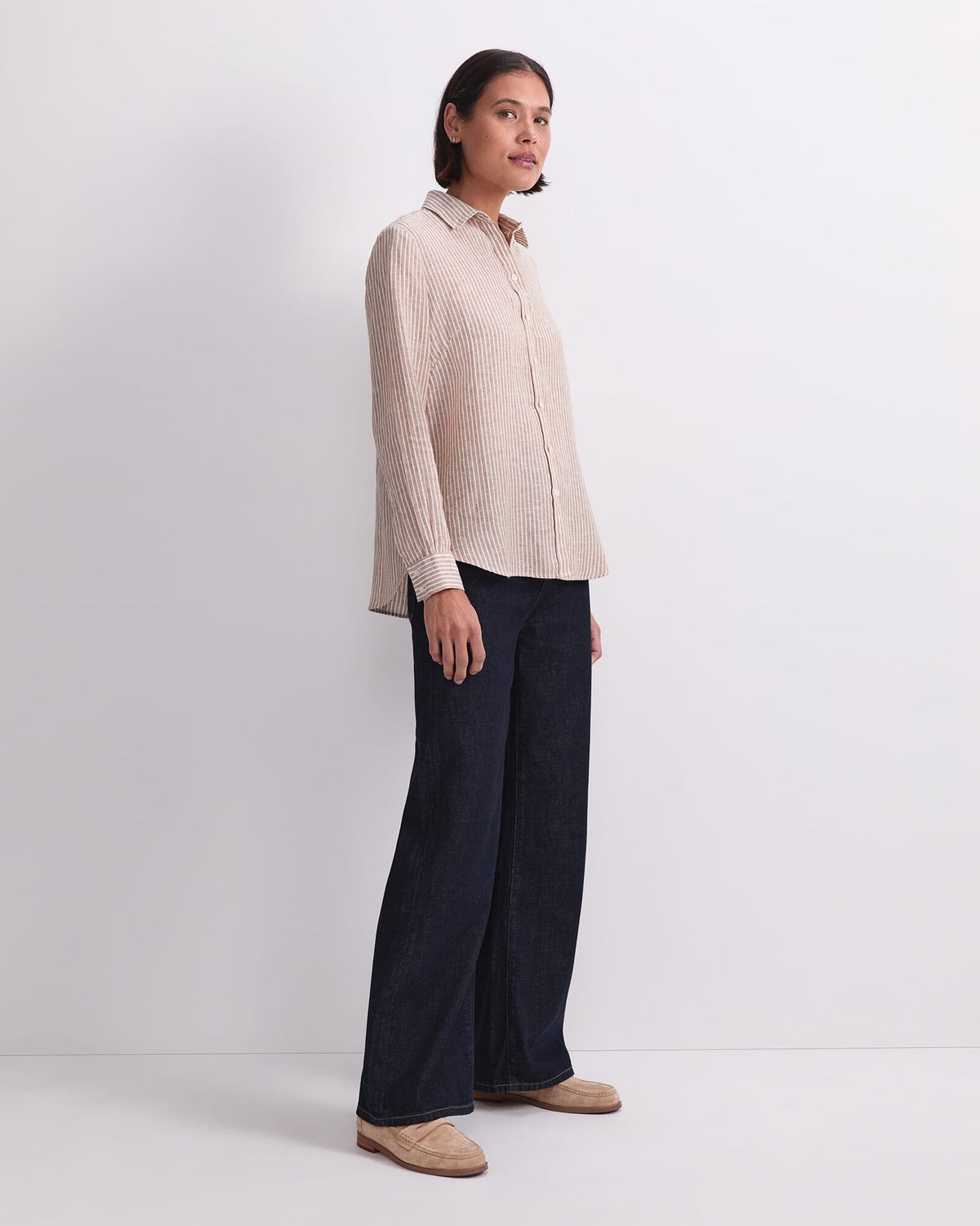 Dahlia Stripe Linen Shirt