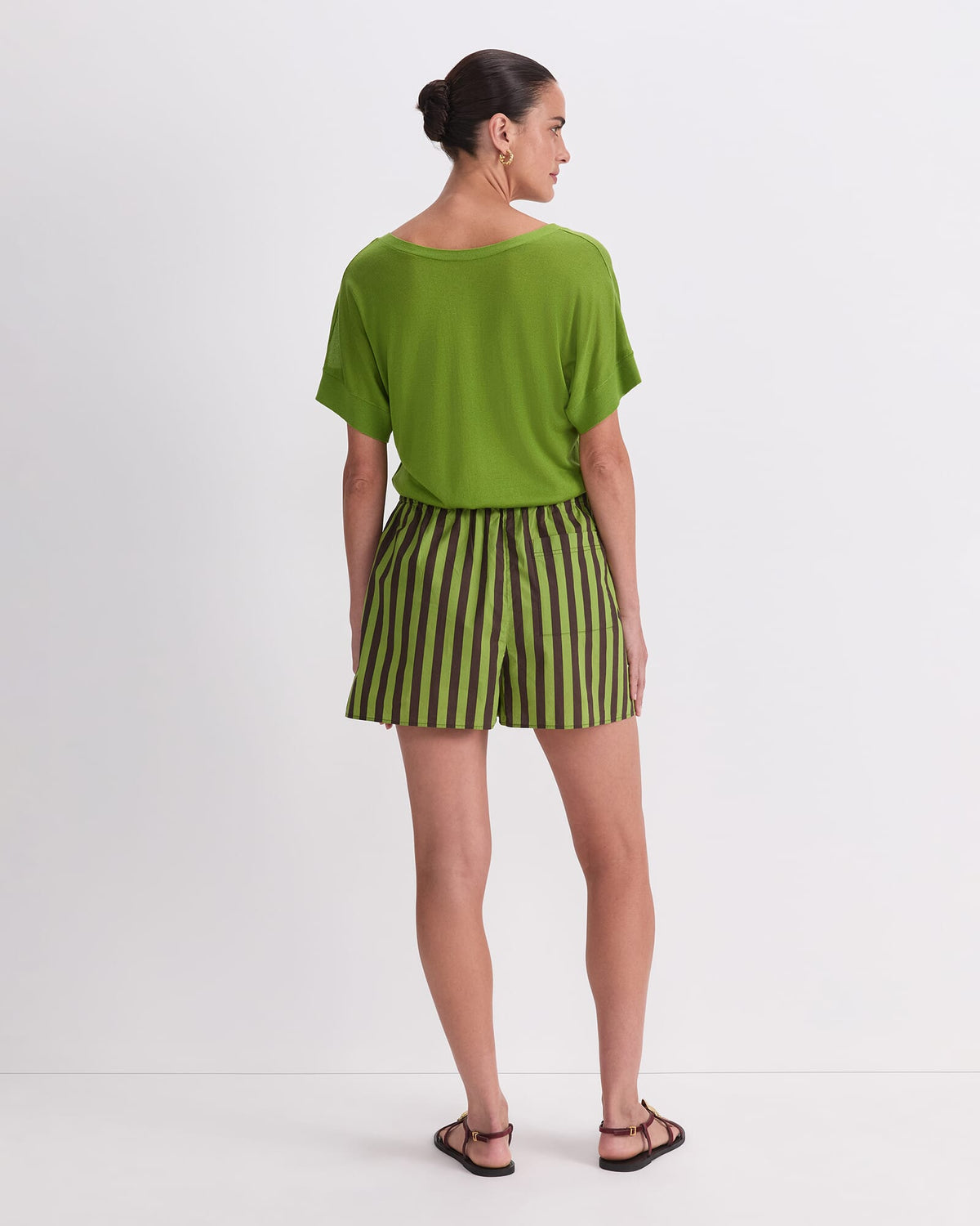 Tara Stripe Cotton Short