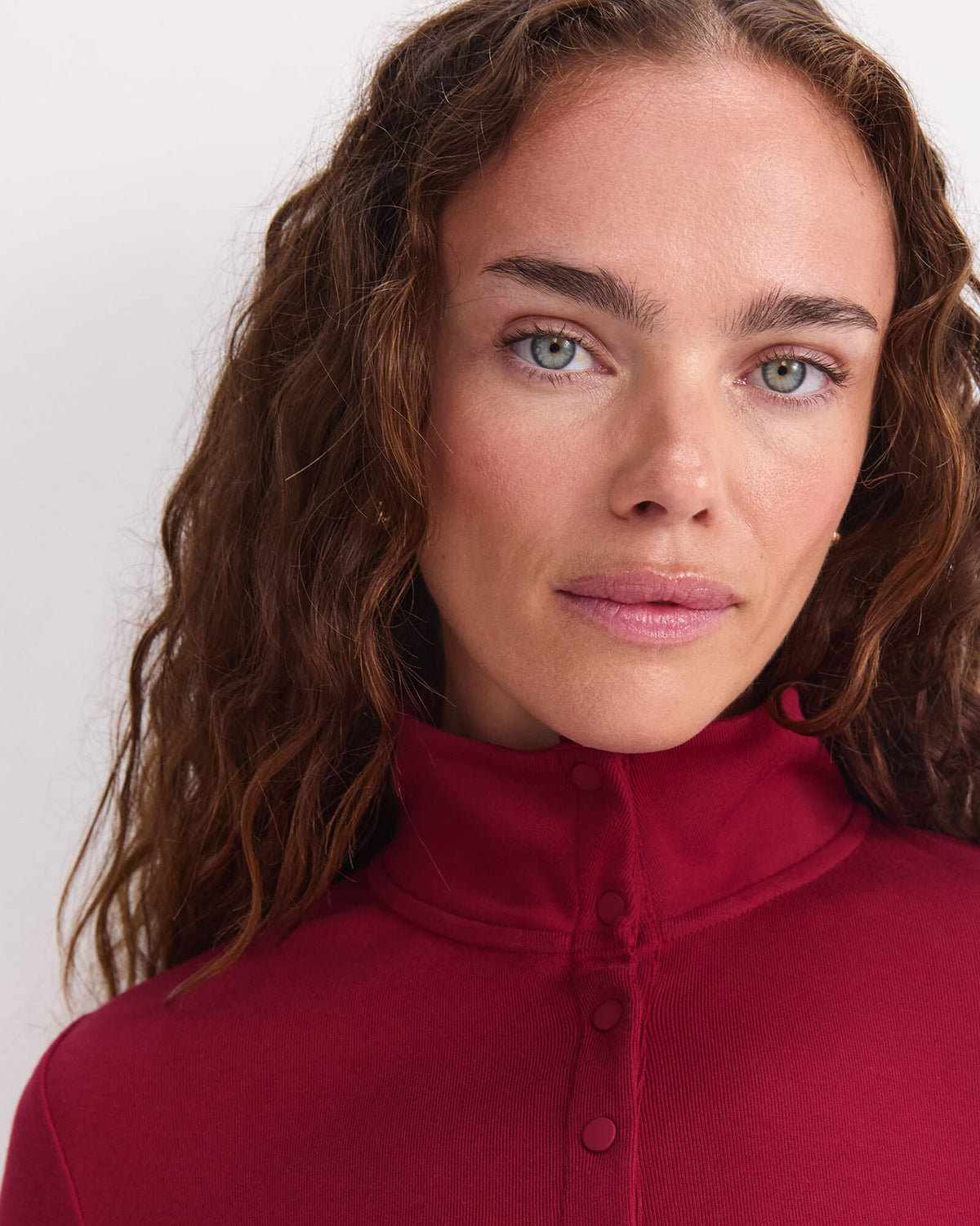 Lucy Snap Funnel Neck Top