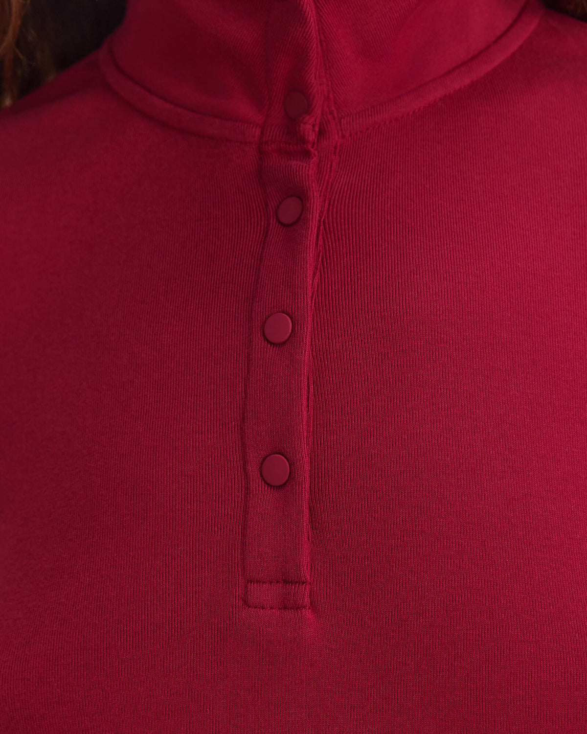 Lucy Snap Funnel Neck Top