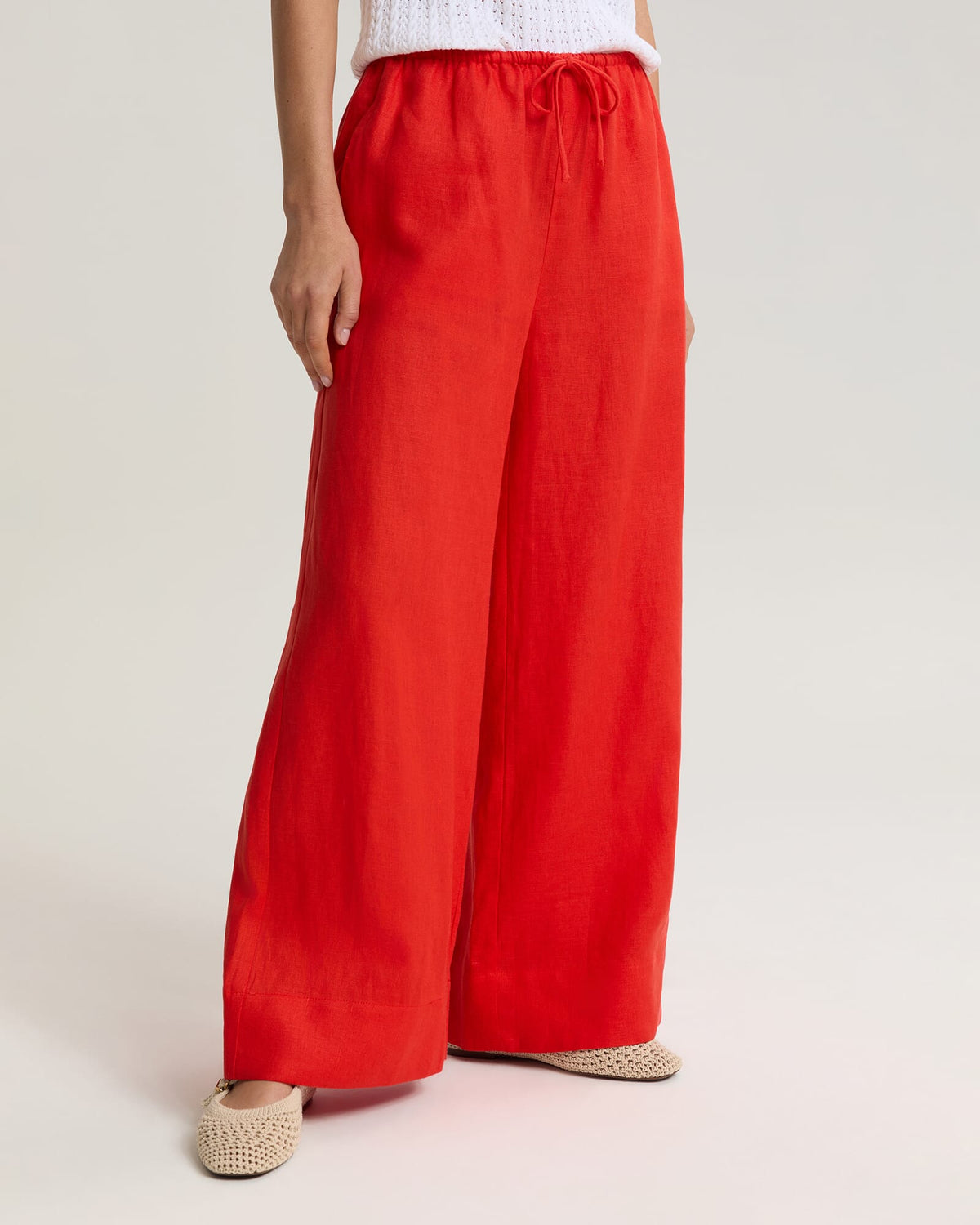 Ariana Wide Leg Linen Pant