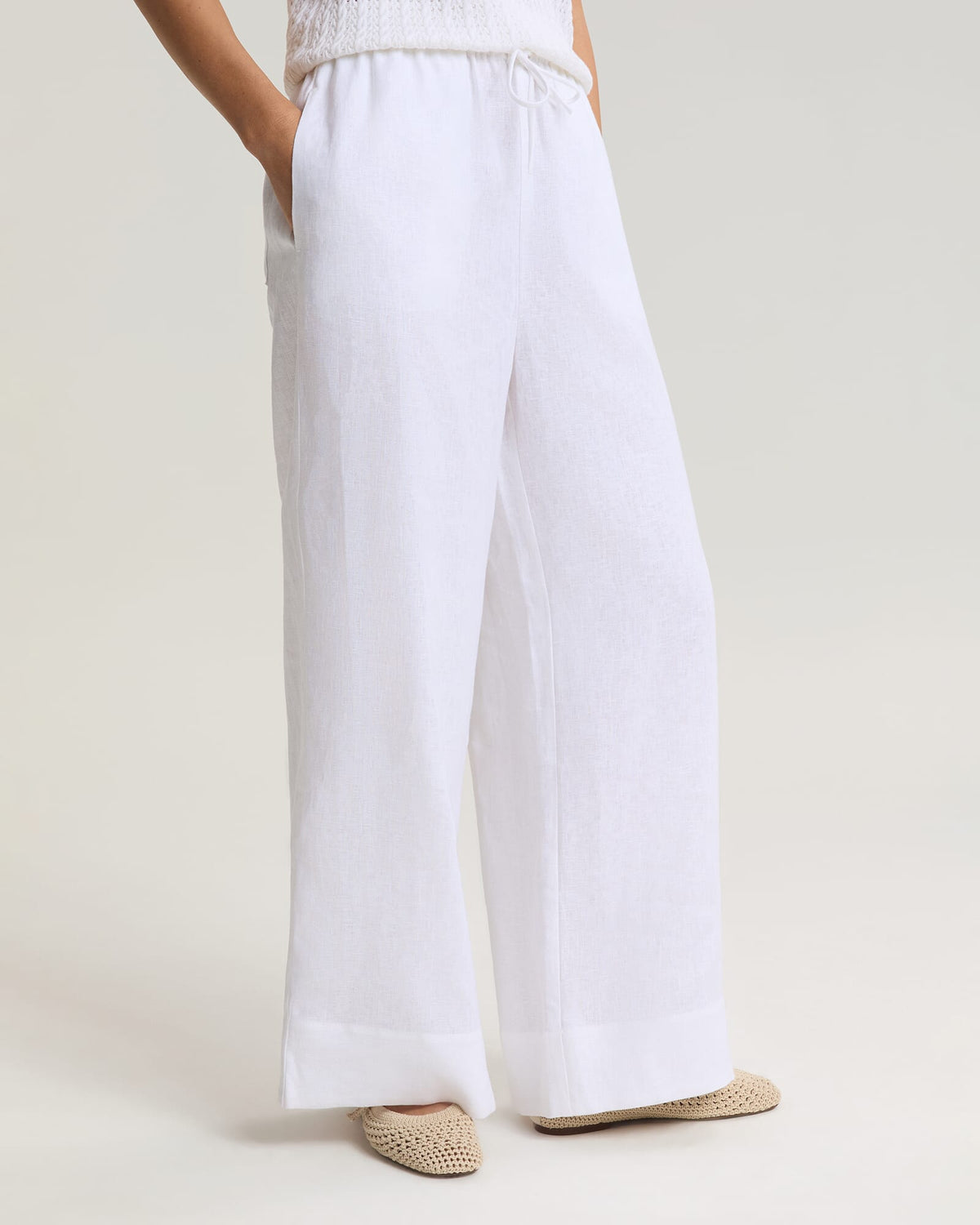 Ariana Wide Leg Linen Pant