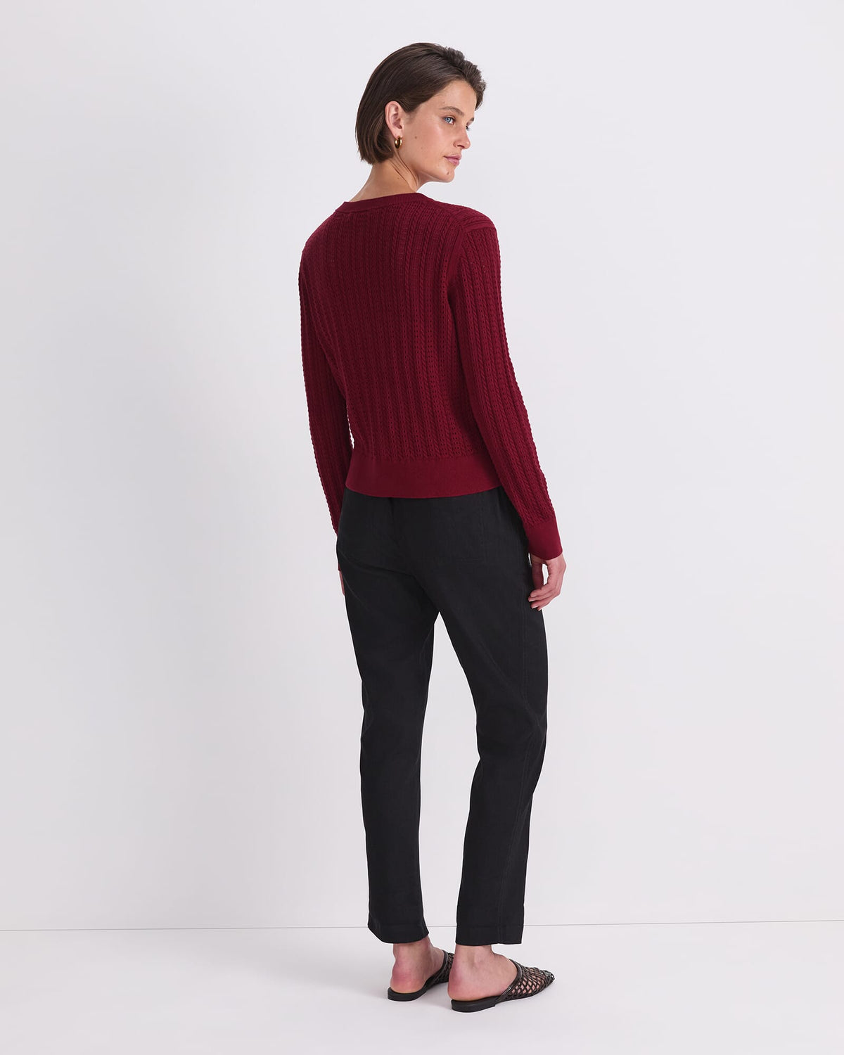 Elka Cable Pointelle Cardigan