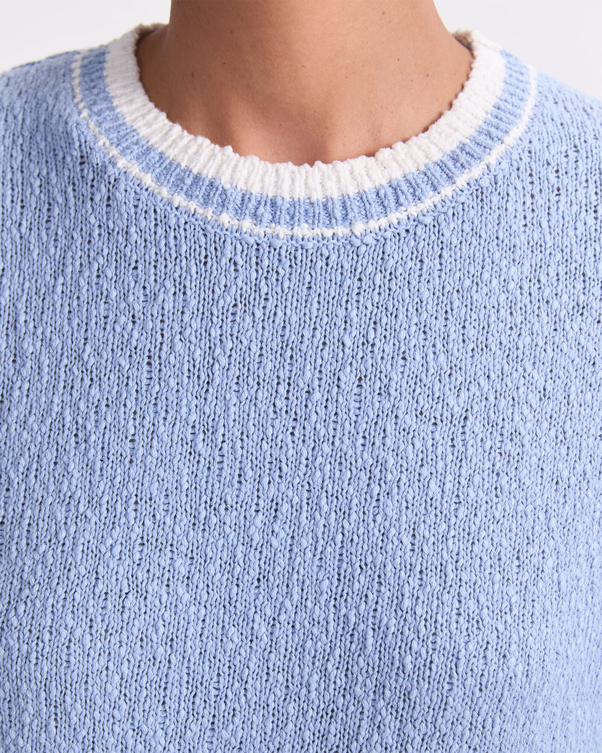 Cotton Crew Neck Knit