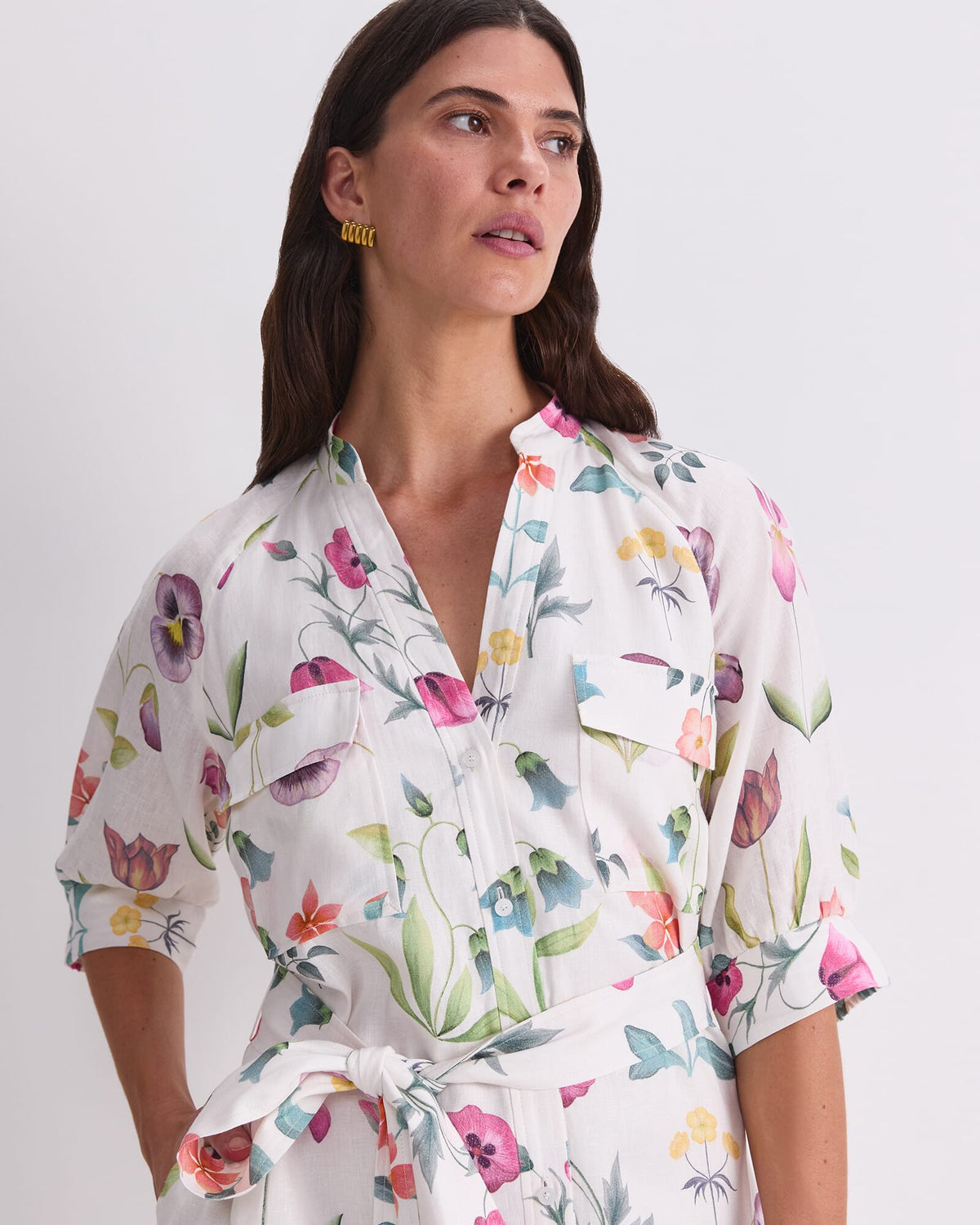Floral Majesty Liberty Midi Dress