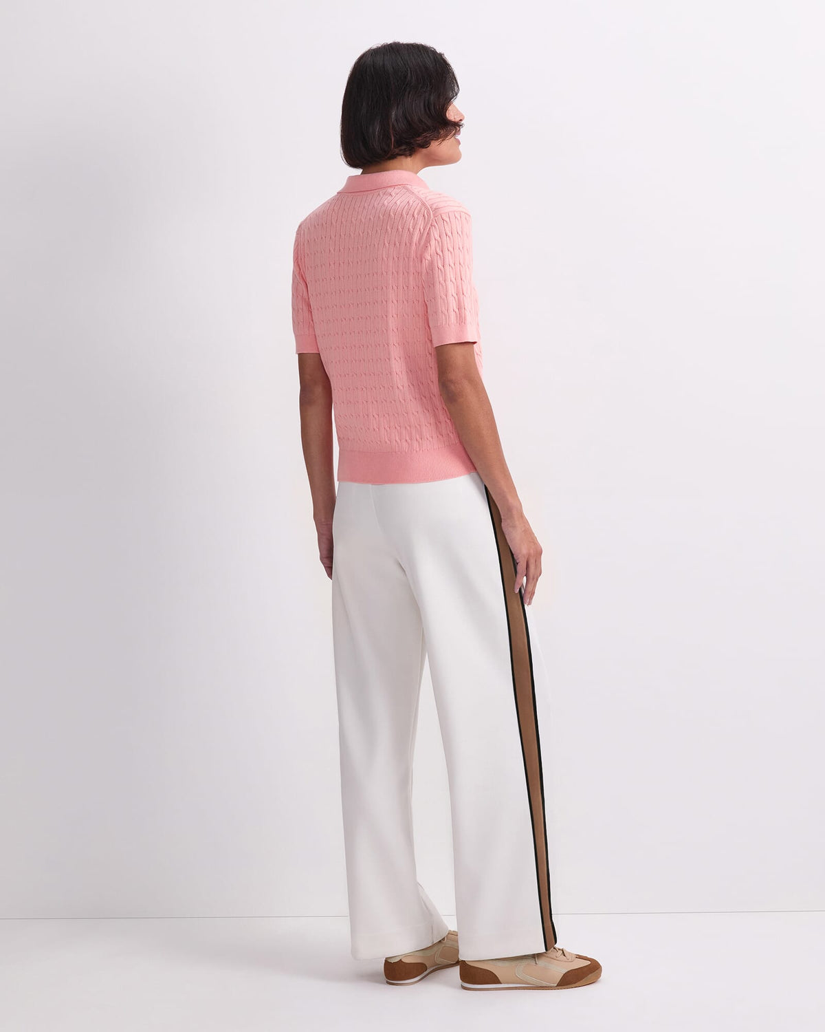 Chiffon Cotton Cable Polo