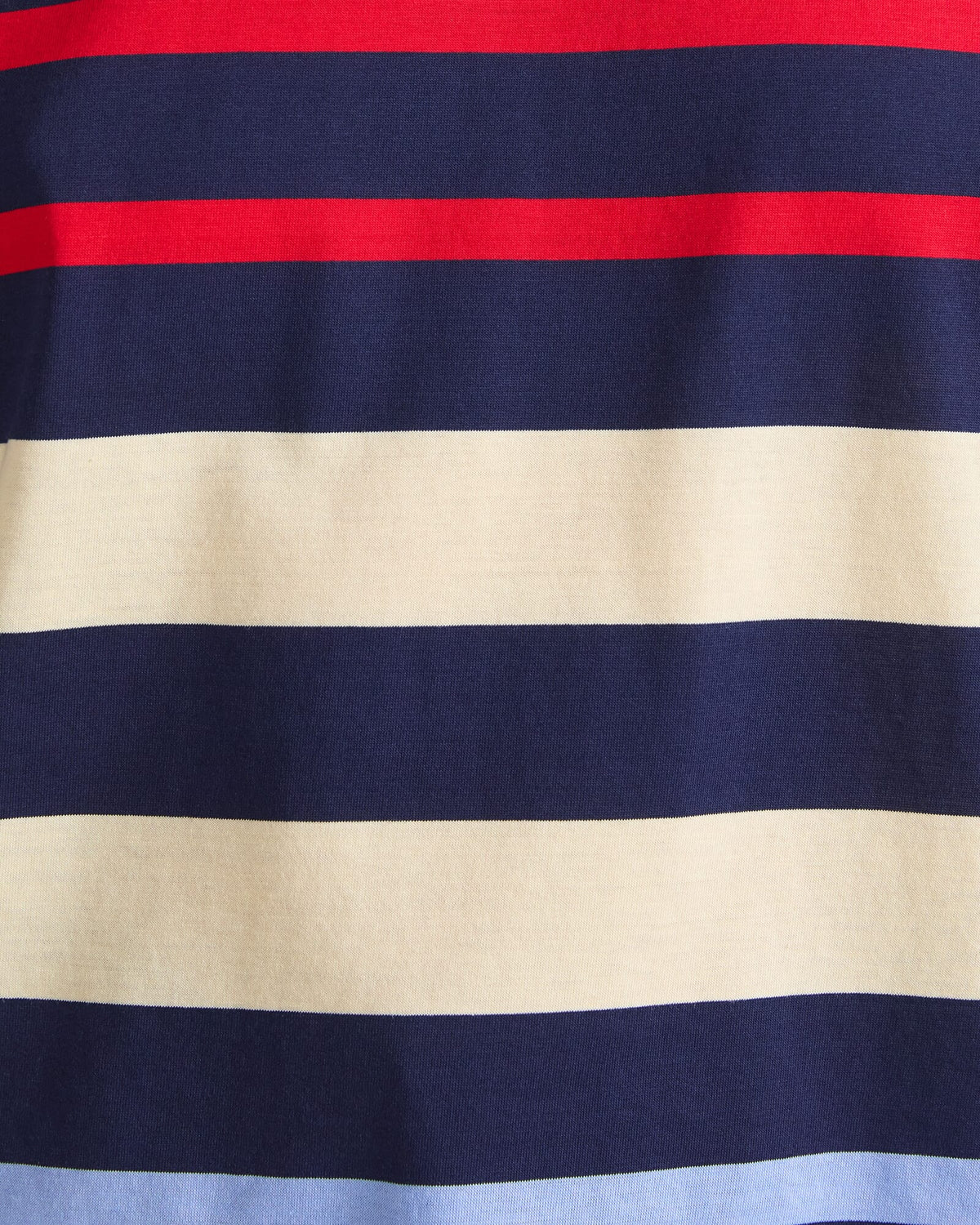 Multi Stripe Half Sleeve Mercerised Tee