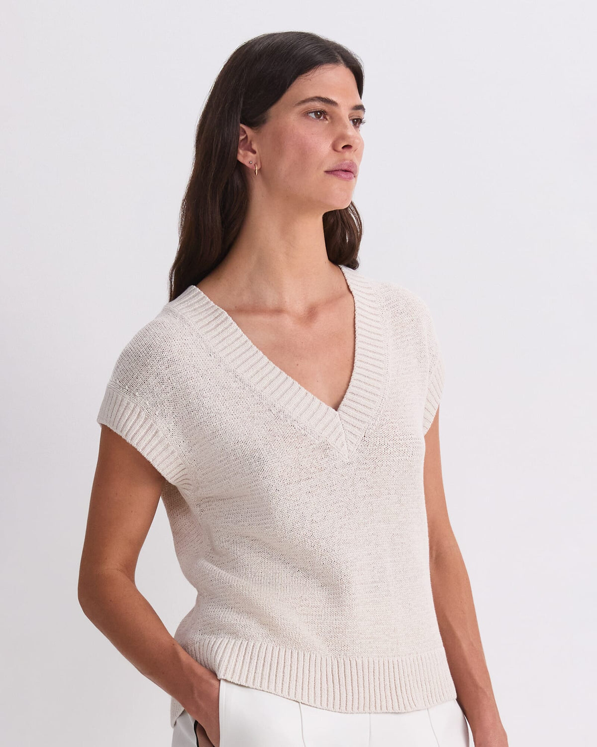 Josie Tape Yarn V-Neck Tank