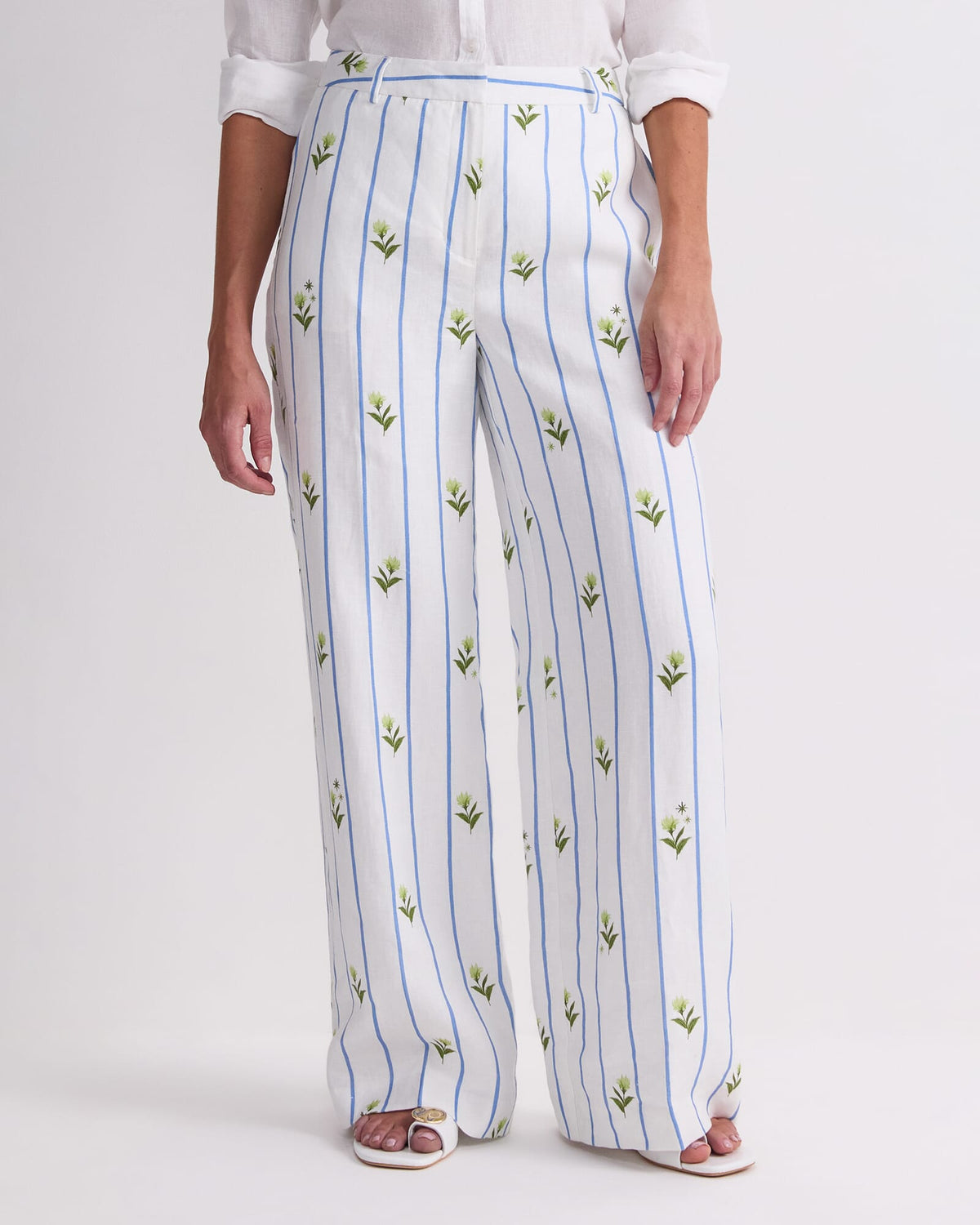 Hampton Stripe Linen Pant