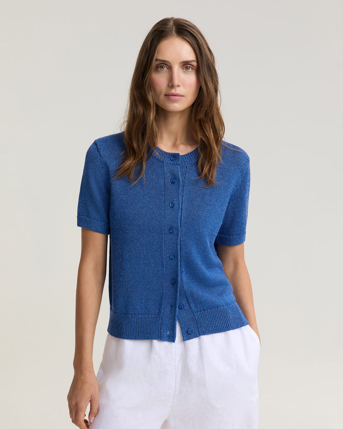 Linen Blend Cardigan