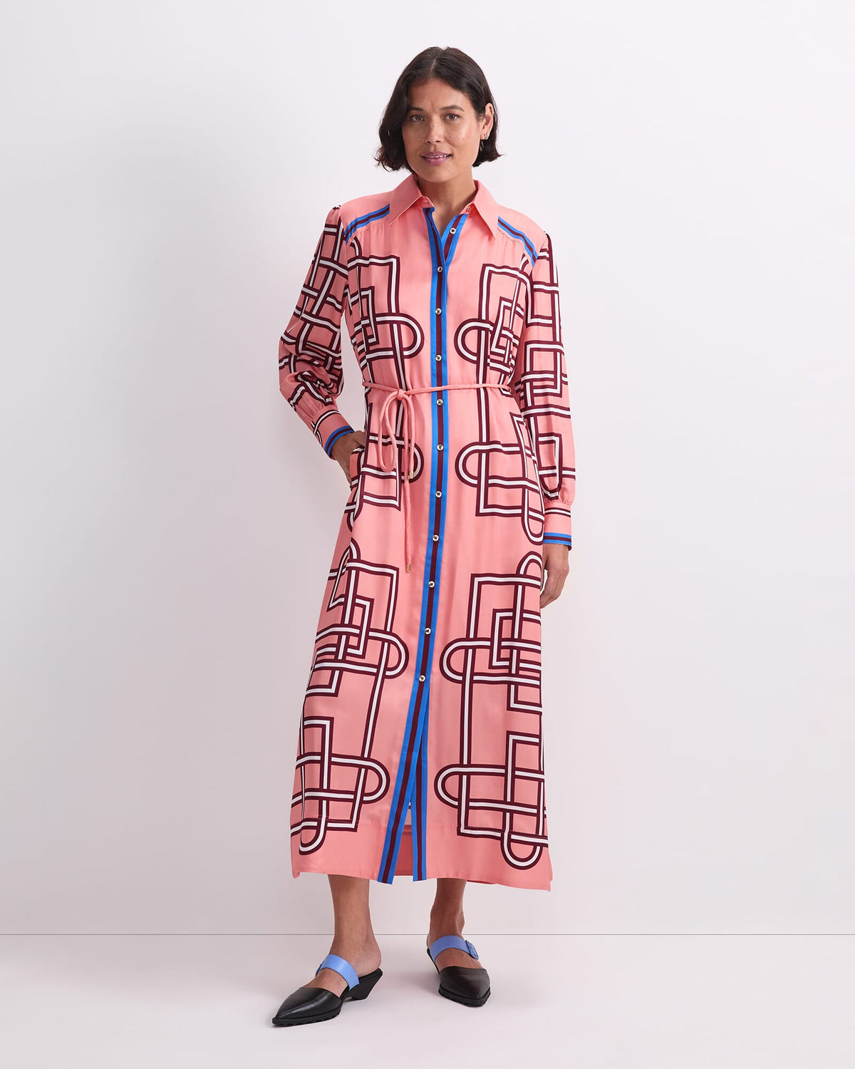Rhodes Long Sleeve Shirt Dress