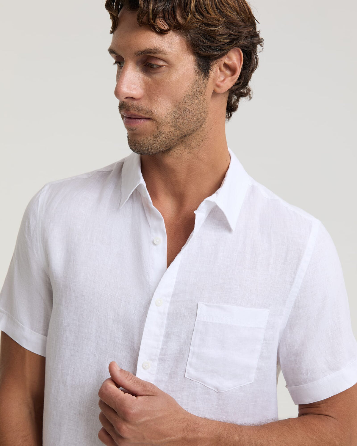 Short Sleeve Linen Shirt