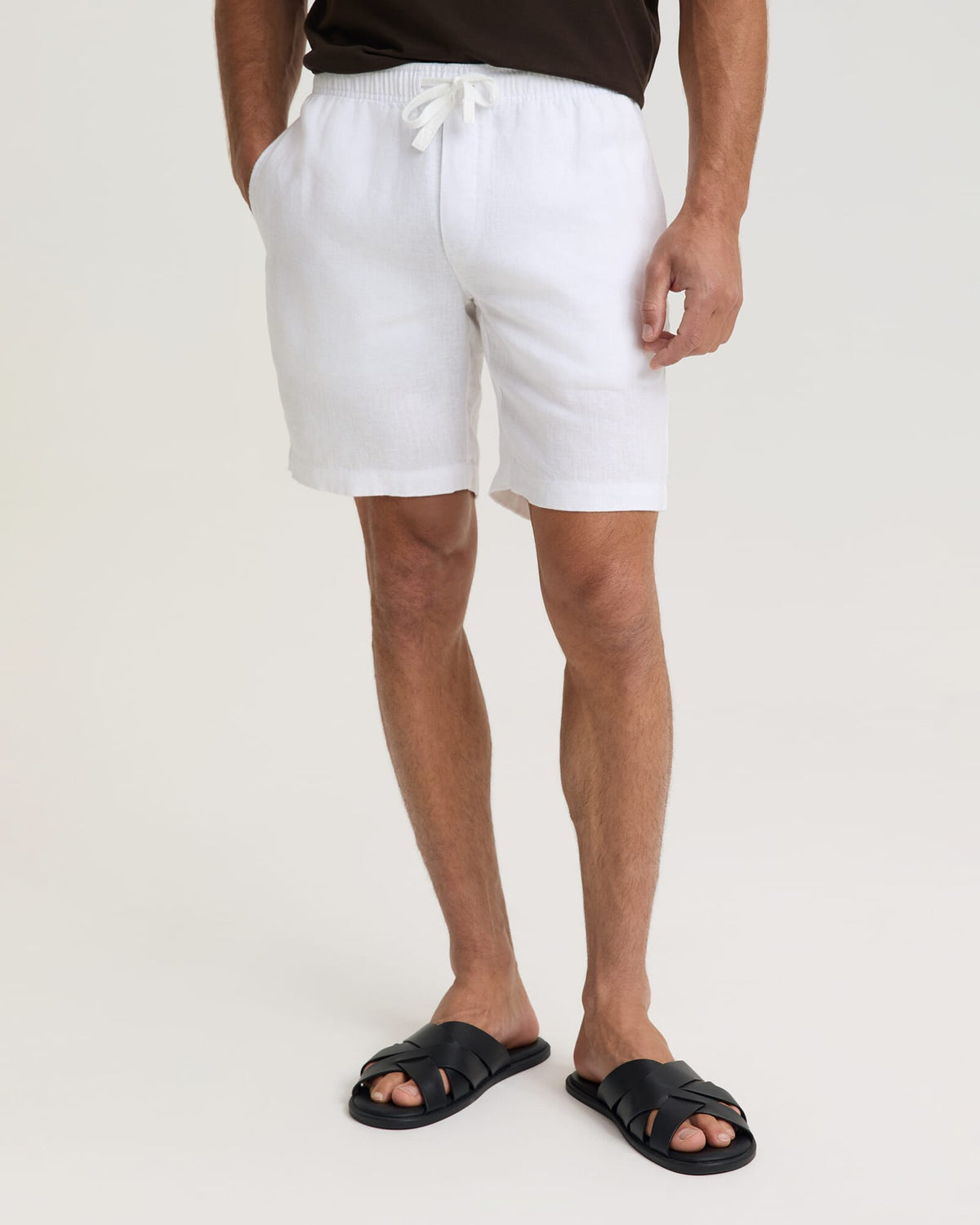 Caffery Yarn-Dyed Linen Short
