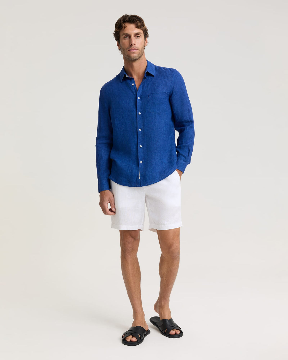 Linen Long Sleeve Delave Shirt