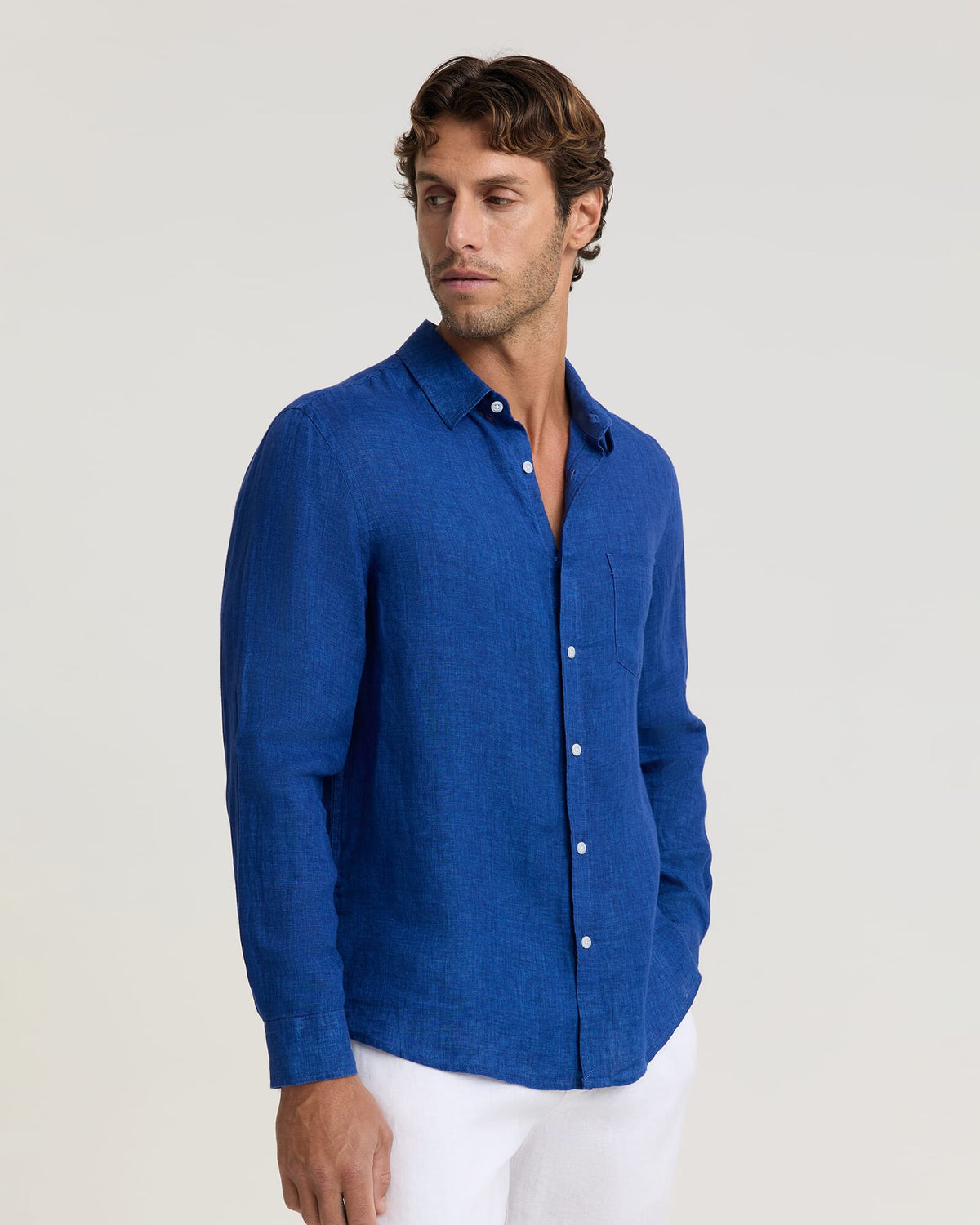 Linen Long Sleeve Delave Shirt