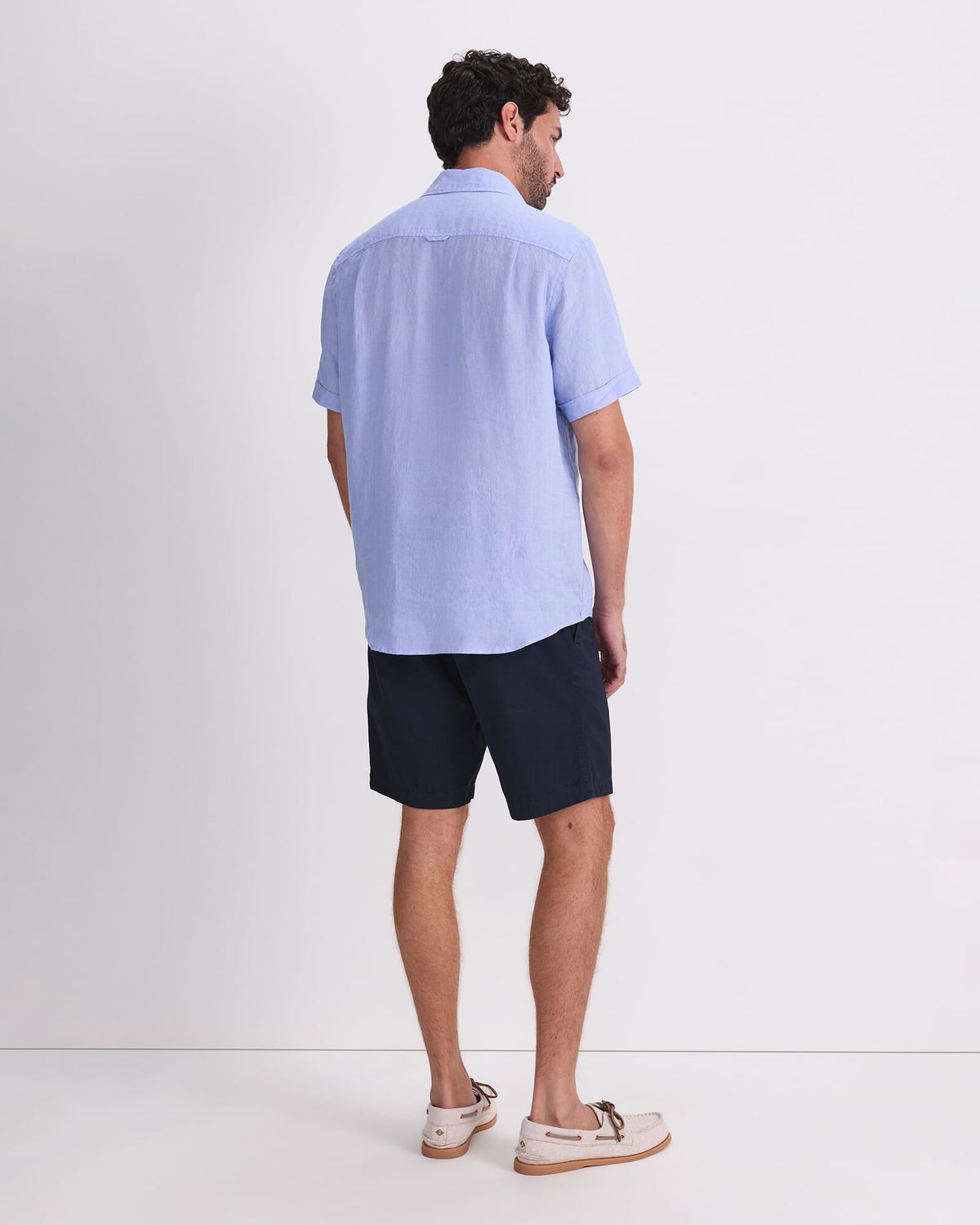 Short Sleeve Delave Linen Shirt