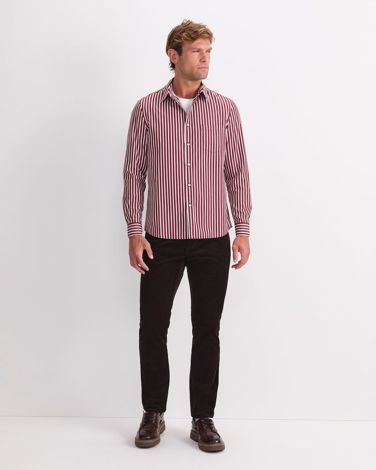 Ryan Stripe Long Sleeve Shirt