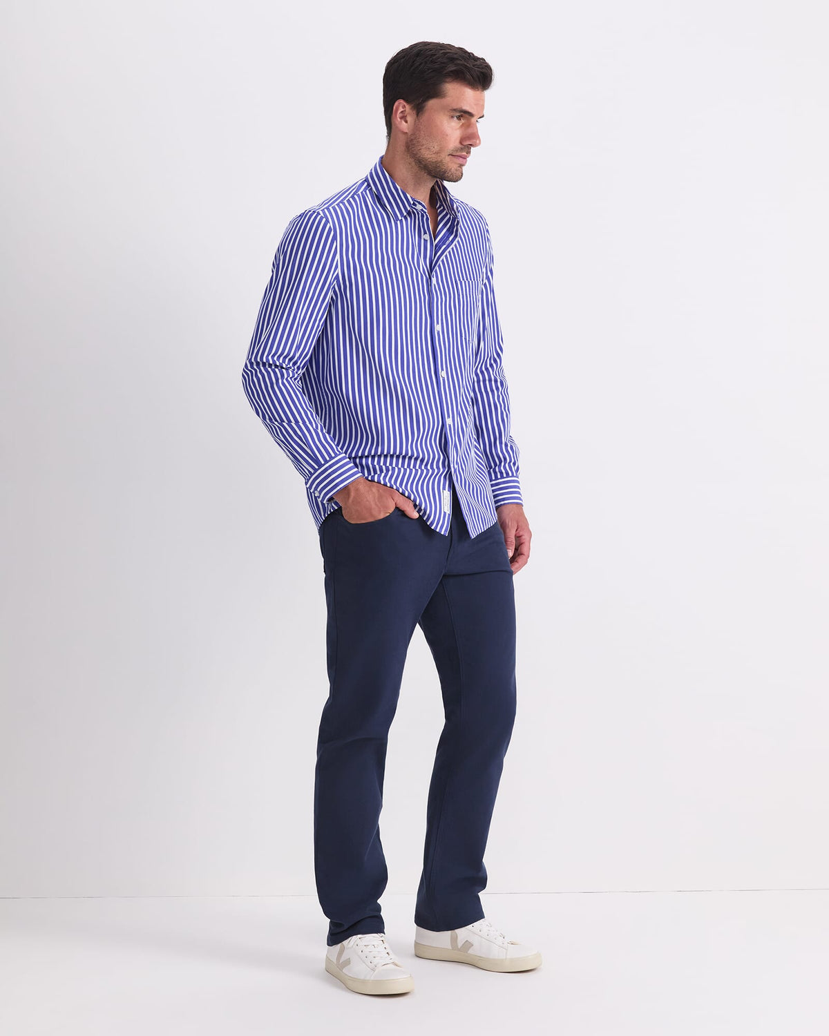 Ryan Stripe Long Sleeve Shirt