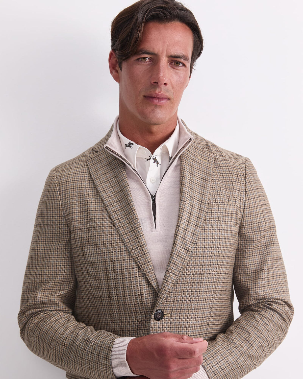 Check Single Breasted Blazer